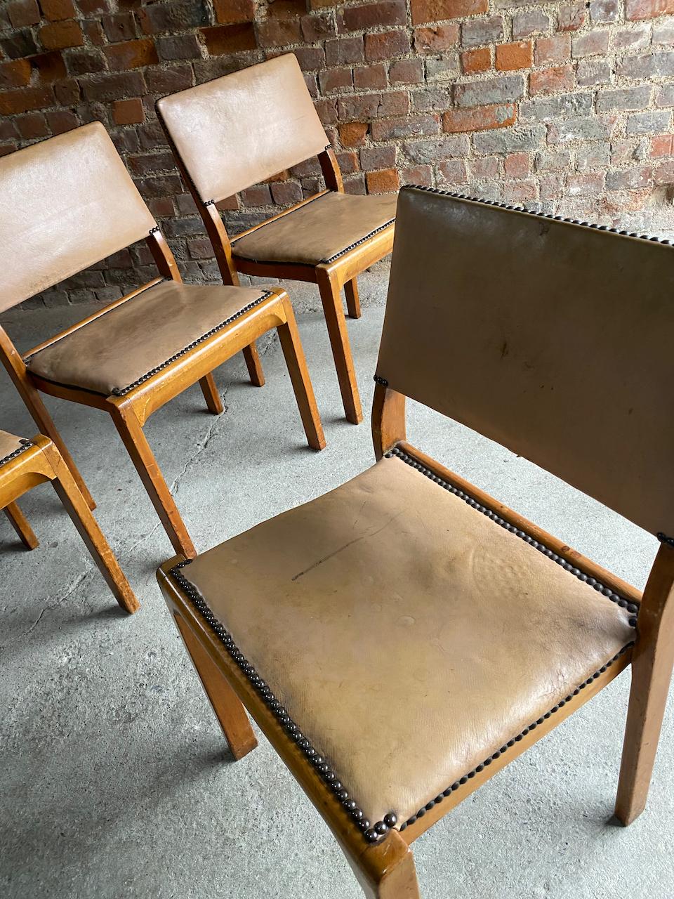 Alvar Aalto Model 91 Dining Table & Six Chairs by Finmar, Circa 1940  1