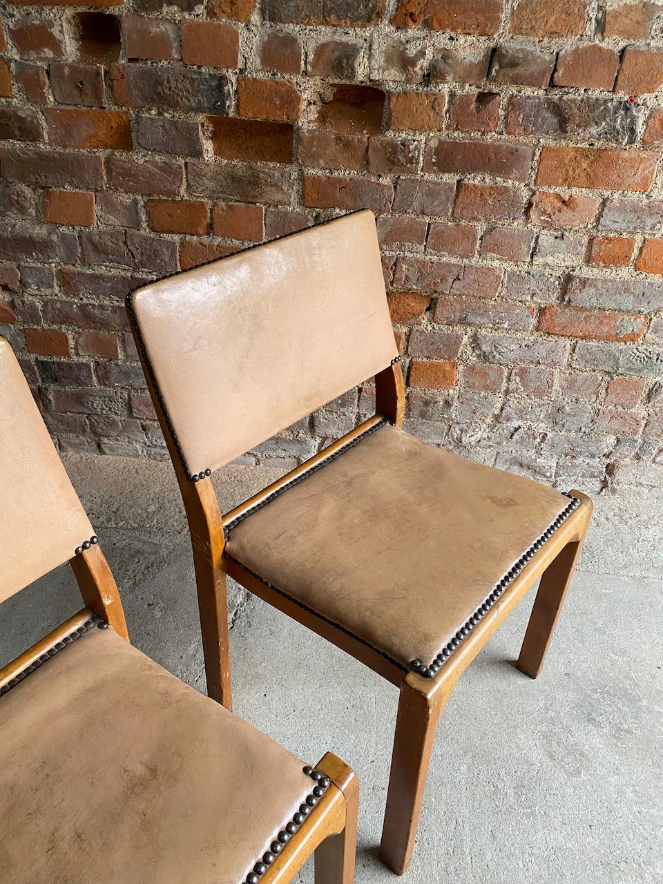 Alvar Aalto Model 91 Dining Table & Six Chairs by Finmar, Circa 1940  2