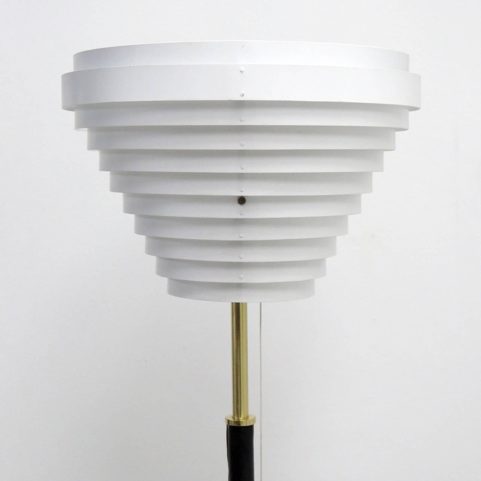 Enameled Alvar Aalto Model A805 'Angel Wing' Floor Lamp