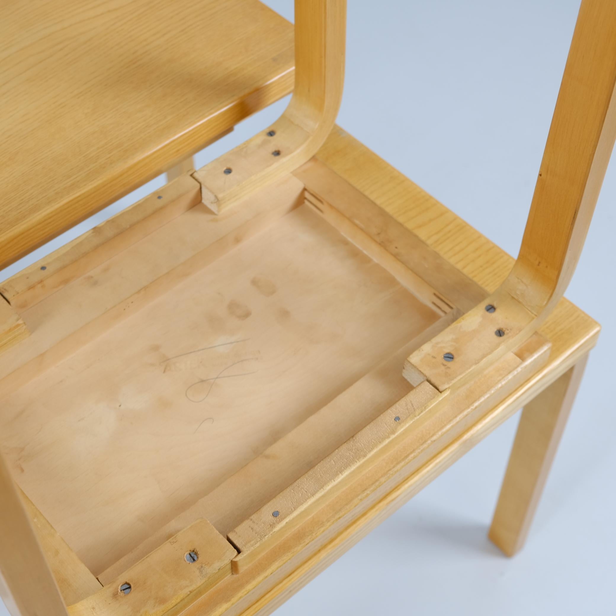 Alvar Aalto, Schachteltisch-Set Modell E88 aus Birke und Eiche, Artek, 1950er Jahre im Angebot 5
