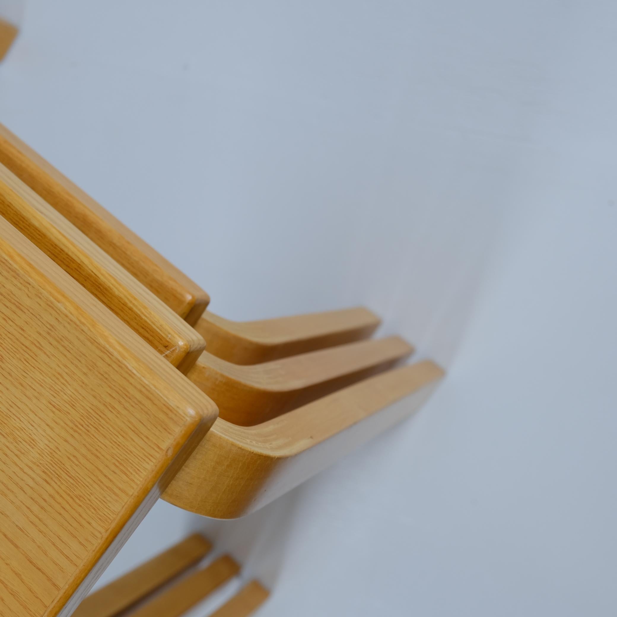 Alvar Aalto, Schachteltisch-Set Modell E88 aus Birke und Eiche, Artek, 1950er Jahre im Angebot 6