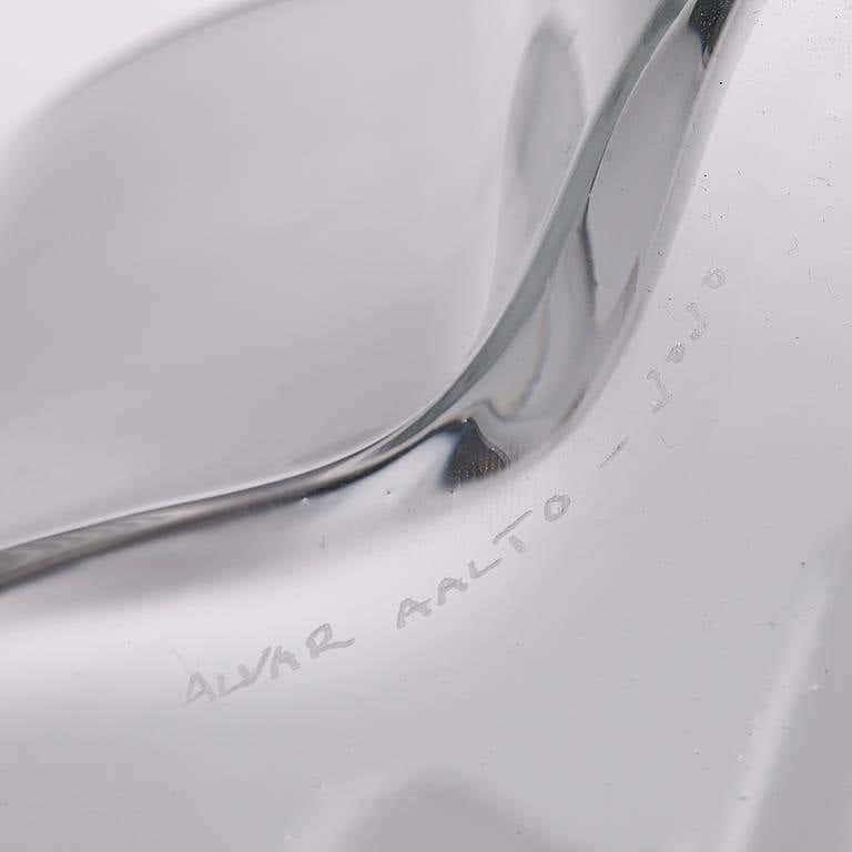 Alvar Aalto Organic Glass Vase Model Savoy, circa 1960 In Good Condition For Sale In Barcelona, Barcelona