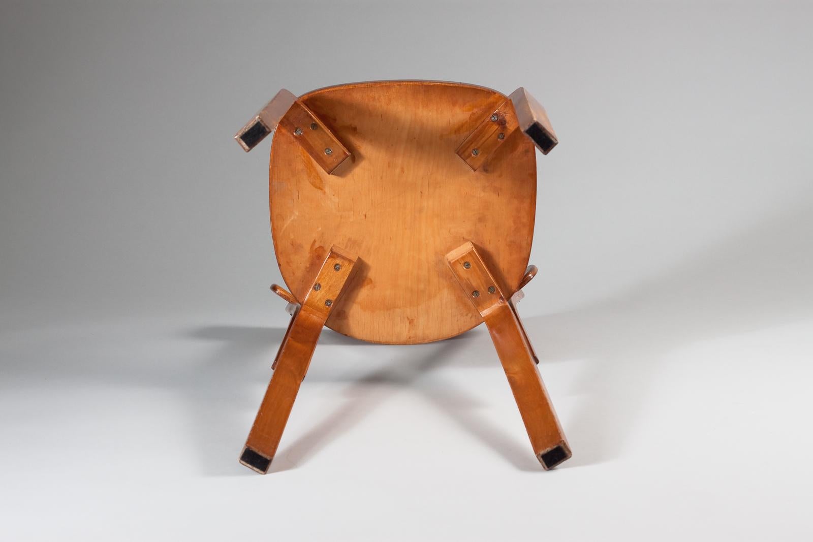 Scandinavo moderno Alvar Aalto, sedia originale del 1930 69 con colori e patina eccezionali in vendita