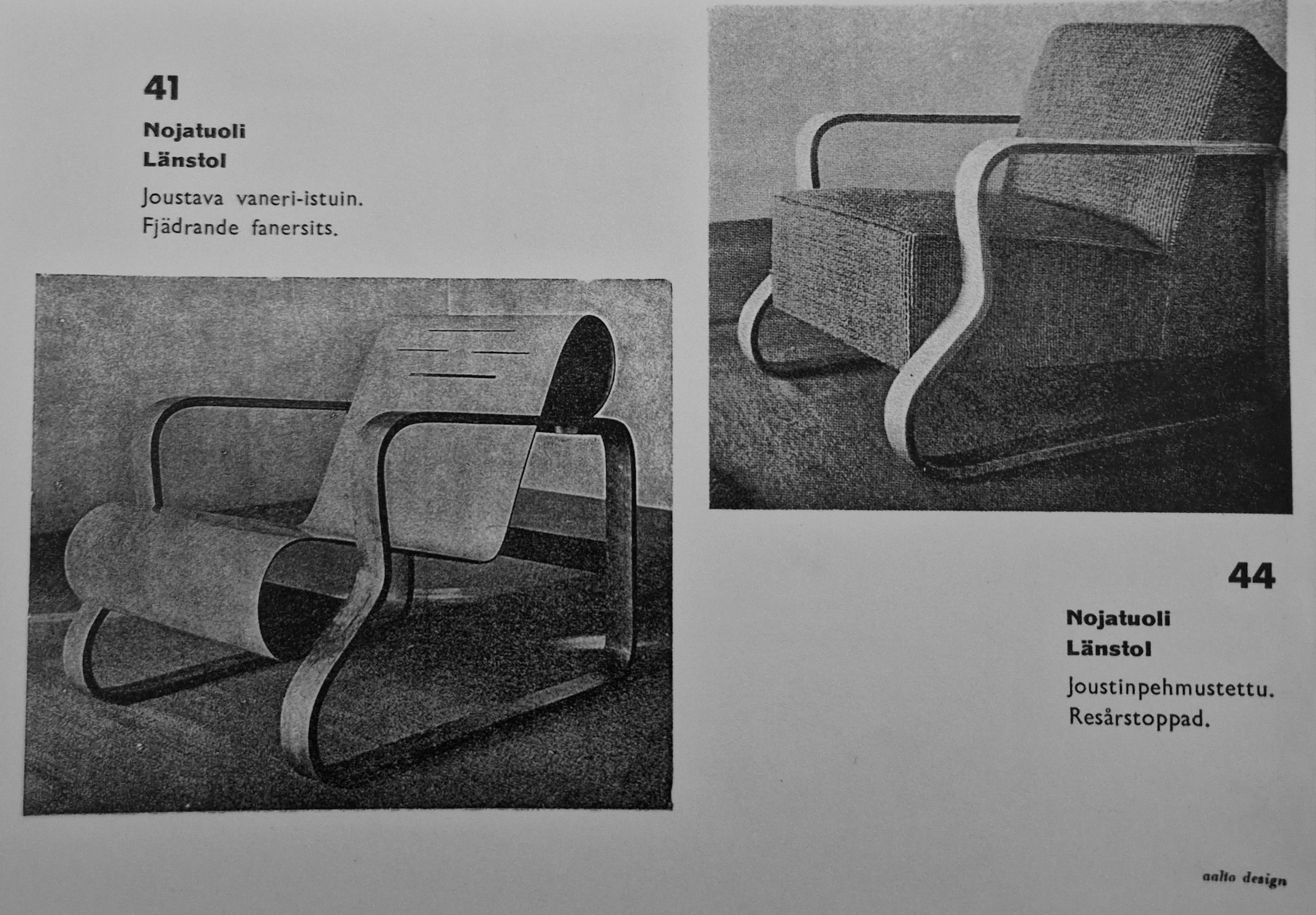 Alvar Aalto, Padded Paimio 44 Lounge chair, Artek 1950s For Sale 5
