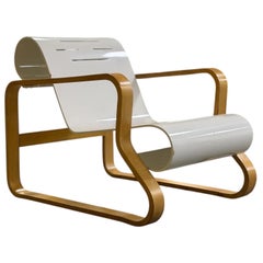 Alvar Aalto Paimio Chair 41 - Vintage Modernist Bentwood Armchair for Artek