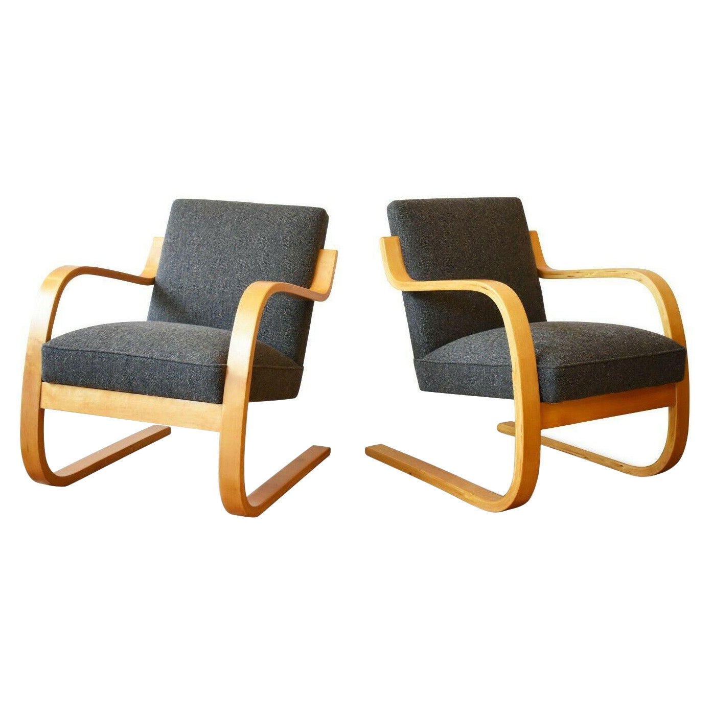 Alvar Aalto, Pair of Armchairs Model 402 for Finmar, 1930's