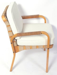 Alvar Aalto Pair of Bentwood Modern Lounge Chairs Danish Modern Mid Century