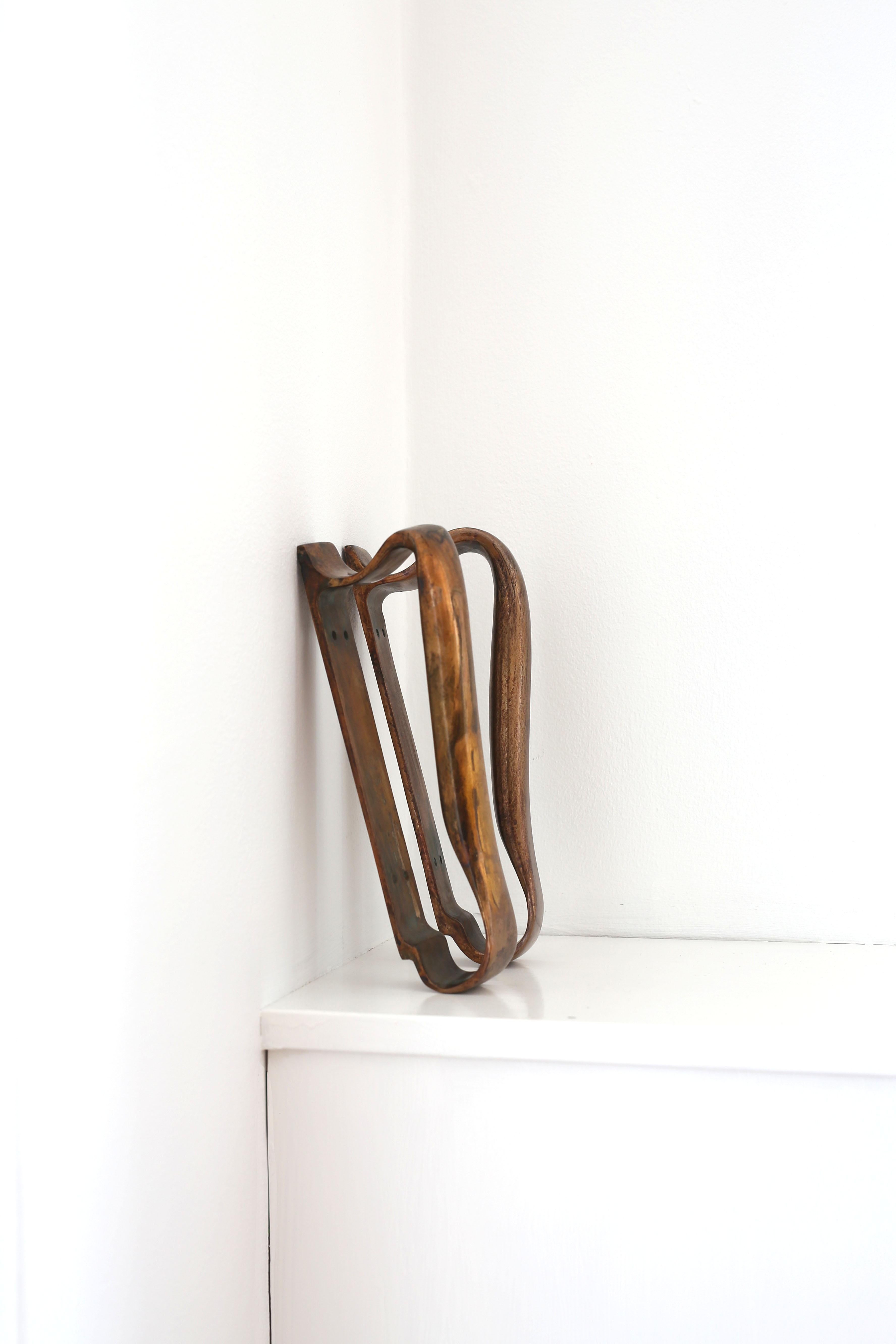 Finnish Alvar Aalto, Pair of  door handels in brass for Valaistustyö For Sale