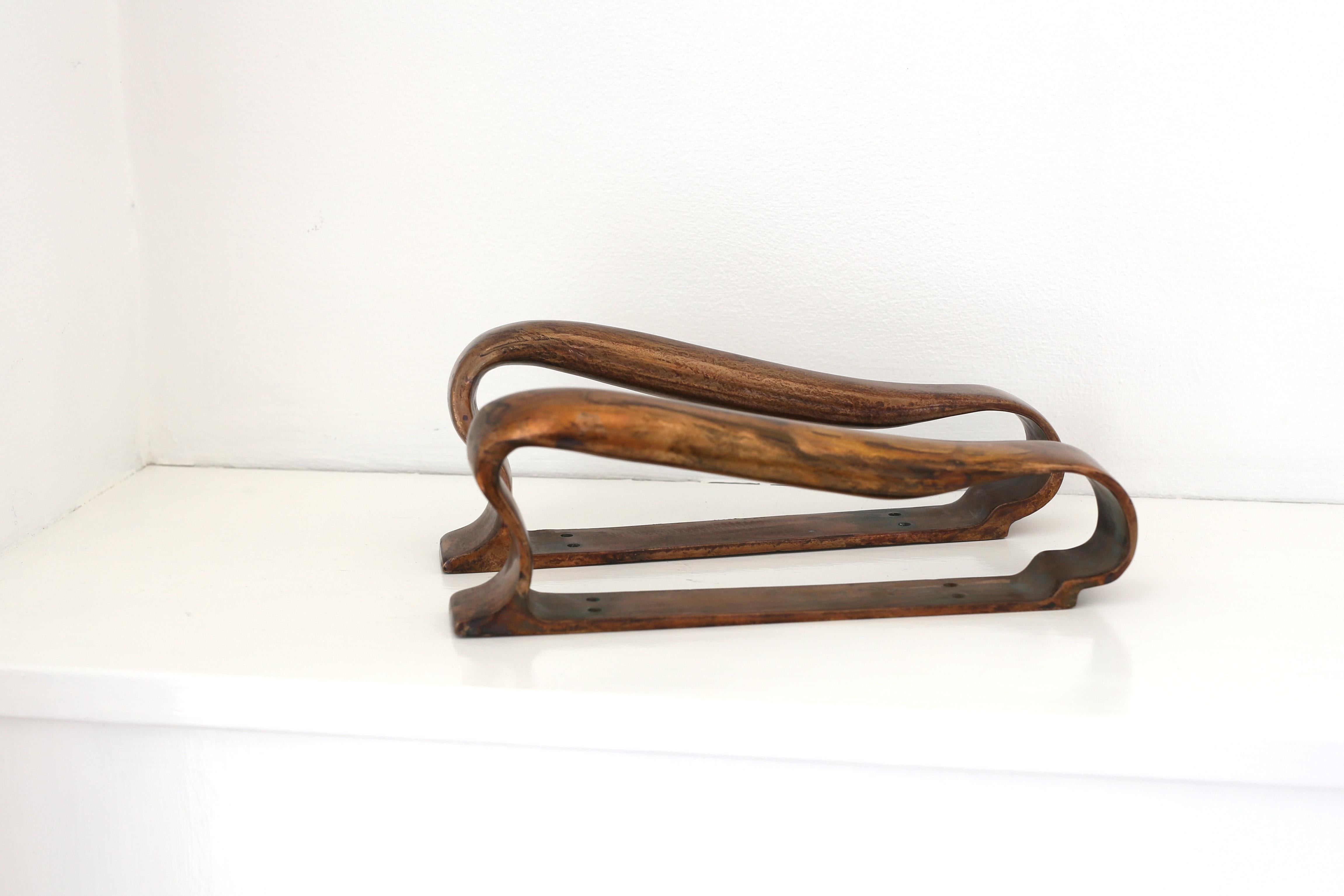 Brass Alvar Aalto, Pair of  door handels in brass for Valaistustyö For Sale