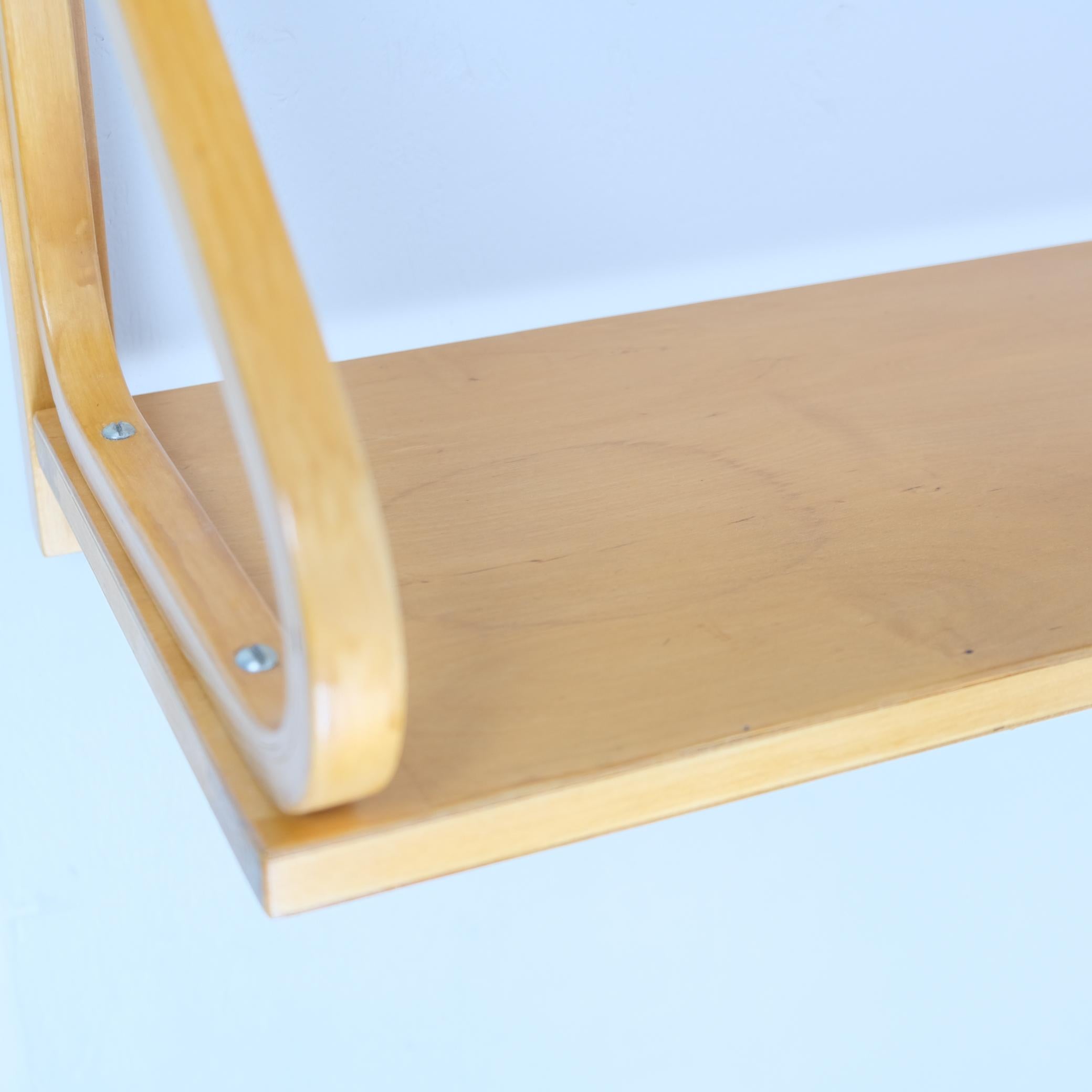 Scandinavian Modern Alvar Aalto Pair of Minimalistic Iconic Shelves Model 112-2 for Artek, 1940s For Sale