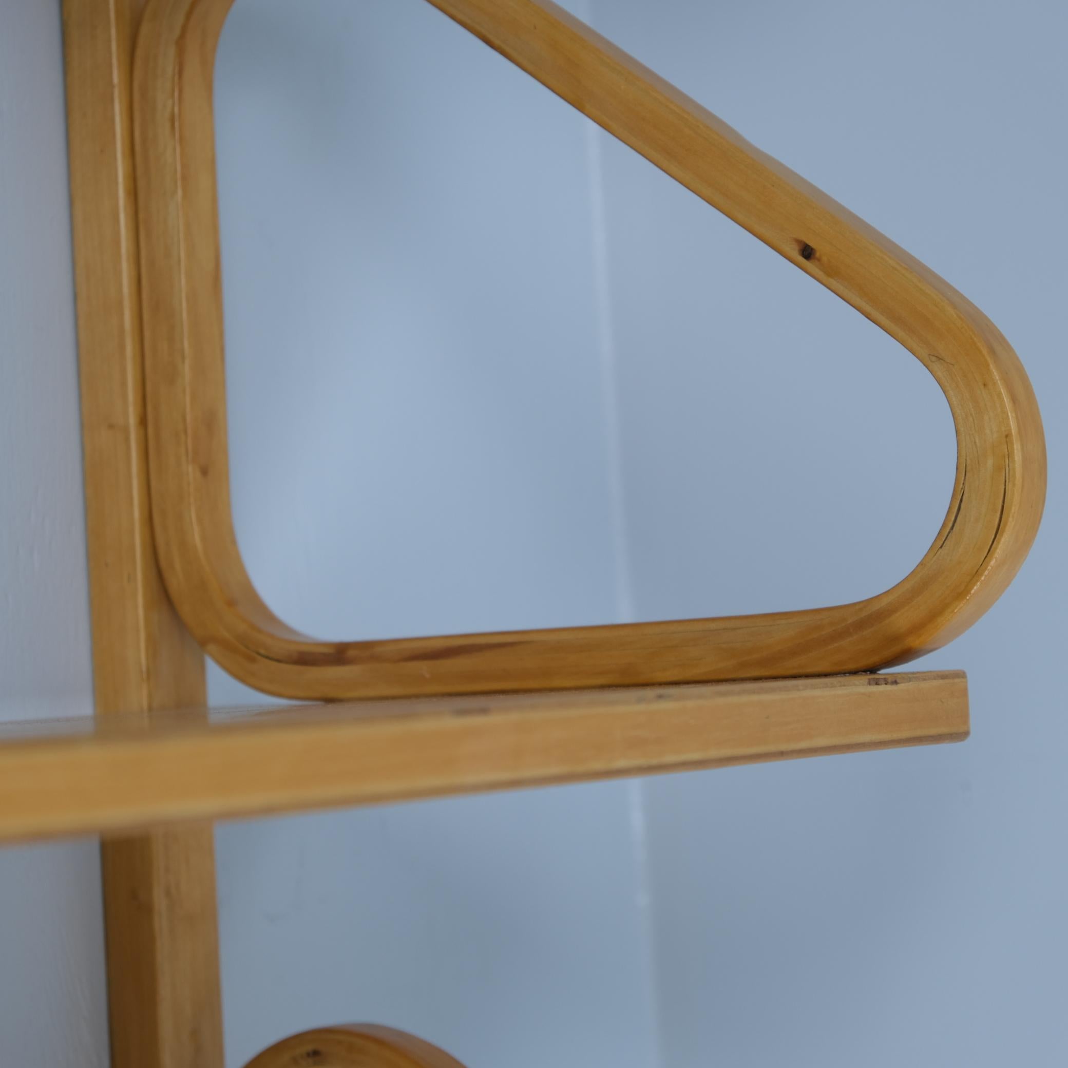 Mid-20th Century Alvar Aalto Pair of Minimalistic Iconic Shelves Model 112-2 for Artek, 1940s For Sale