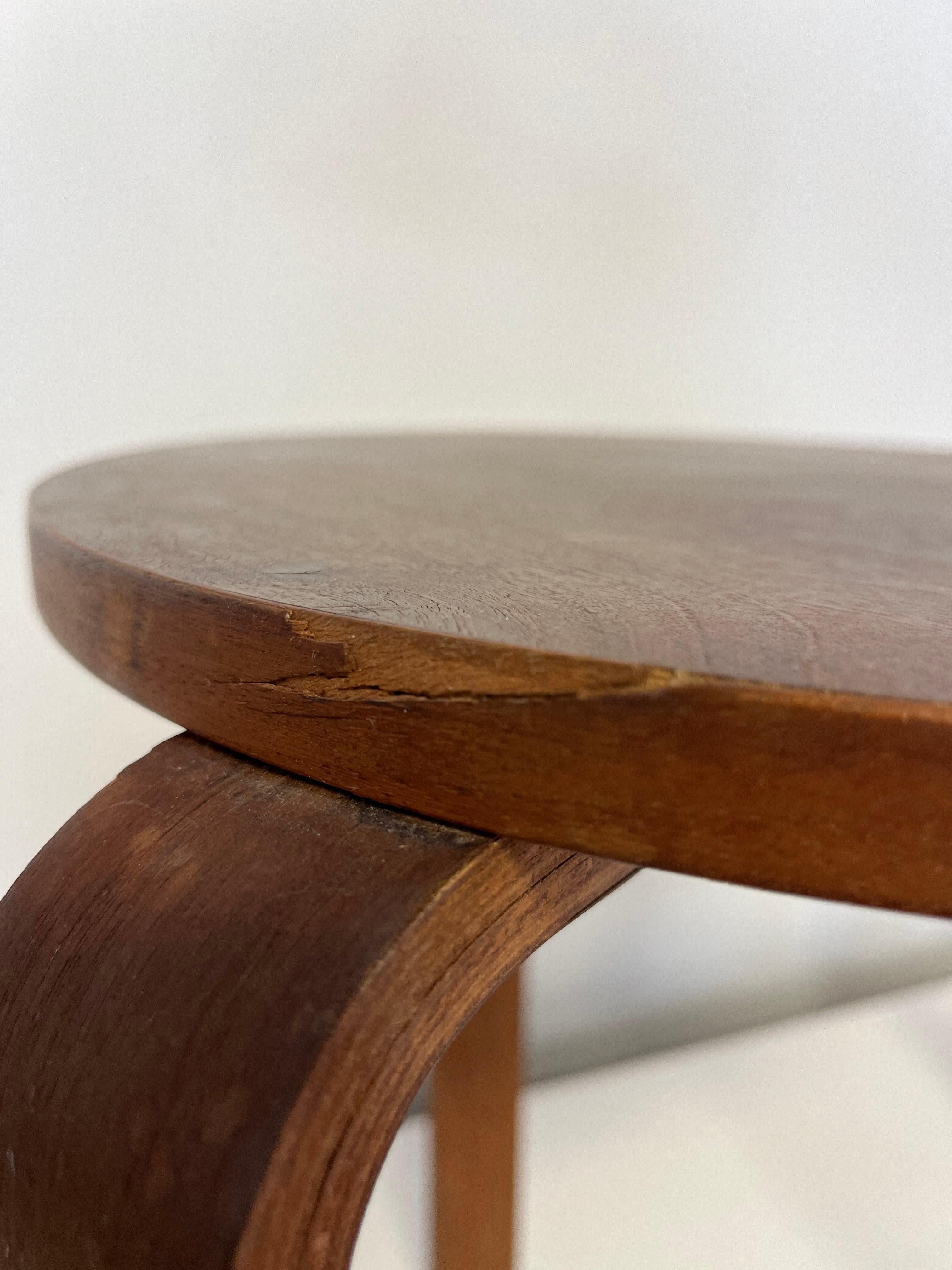 Wood Alvar Aalto, Pair of Stacking Stools Model 60, Designed, 1933 For Sale