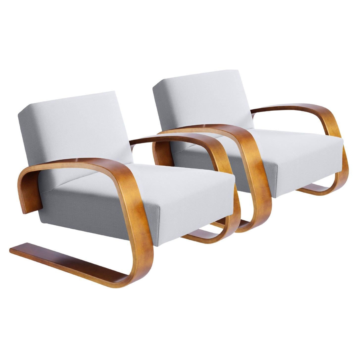 Alvar Aalto Pair of ‘Tank’ Armchair for Artek
