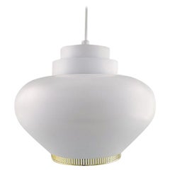 Alvar Aalto, Pendant Lamp, Model A333 Made of White Lacquered Aluminum