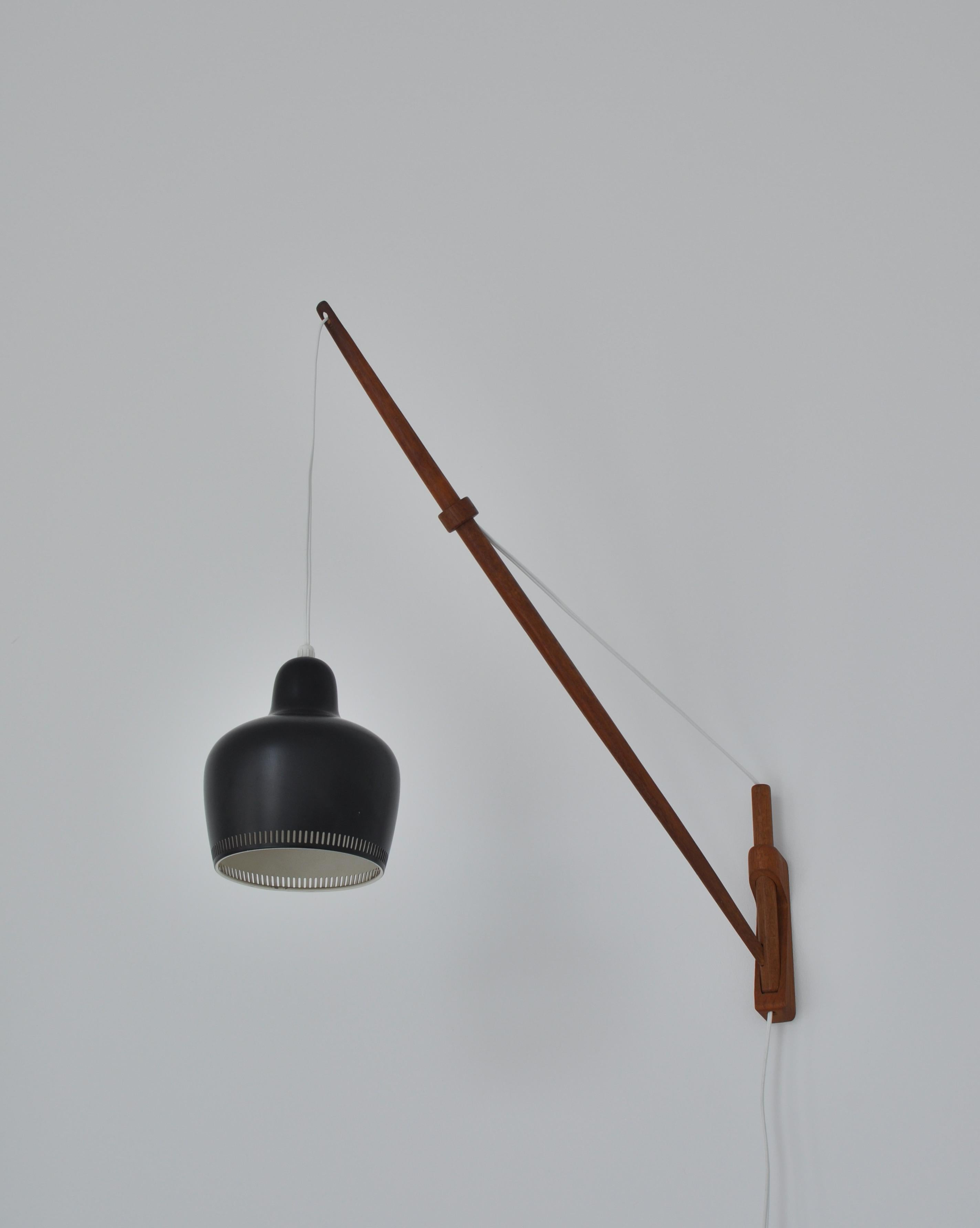 Danish Alvar Aalto Pendant Wall Lamp, Louis Poulsen, 1960s Scandinavian Modern
