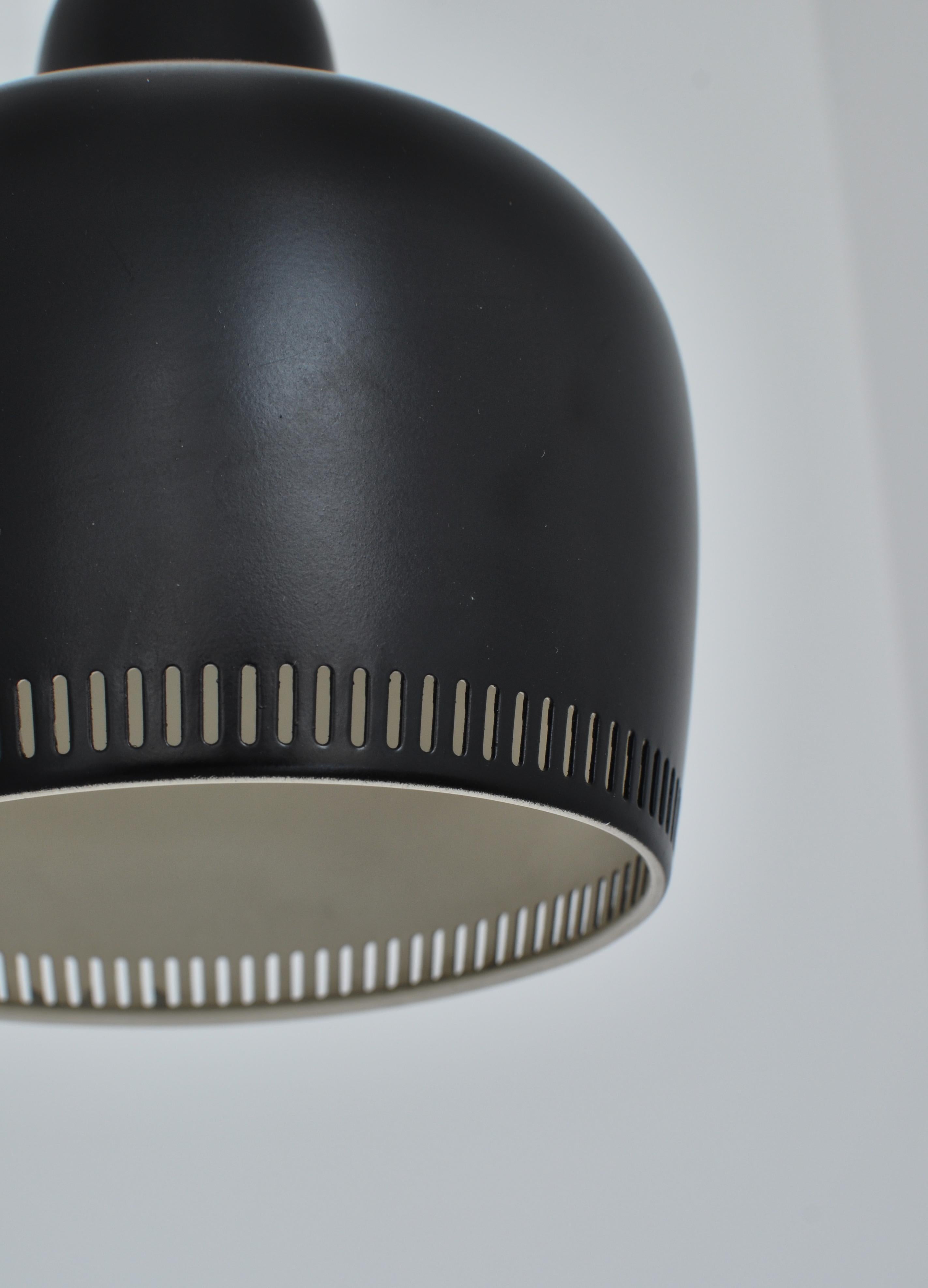 Aluminum Alvar Aalto Pendant Wall Lamp, Louis Poulsen, 1960s Scandinavian Modern