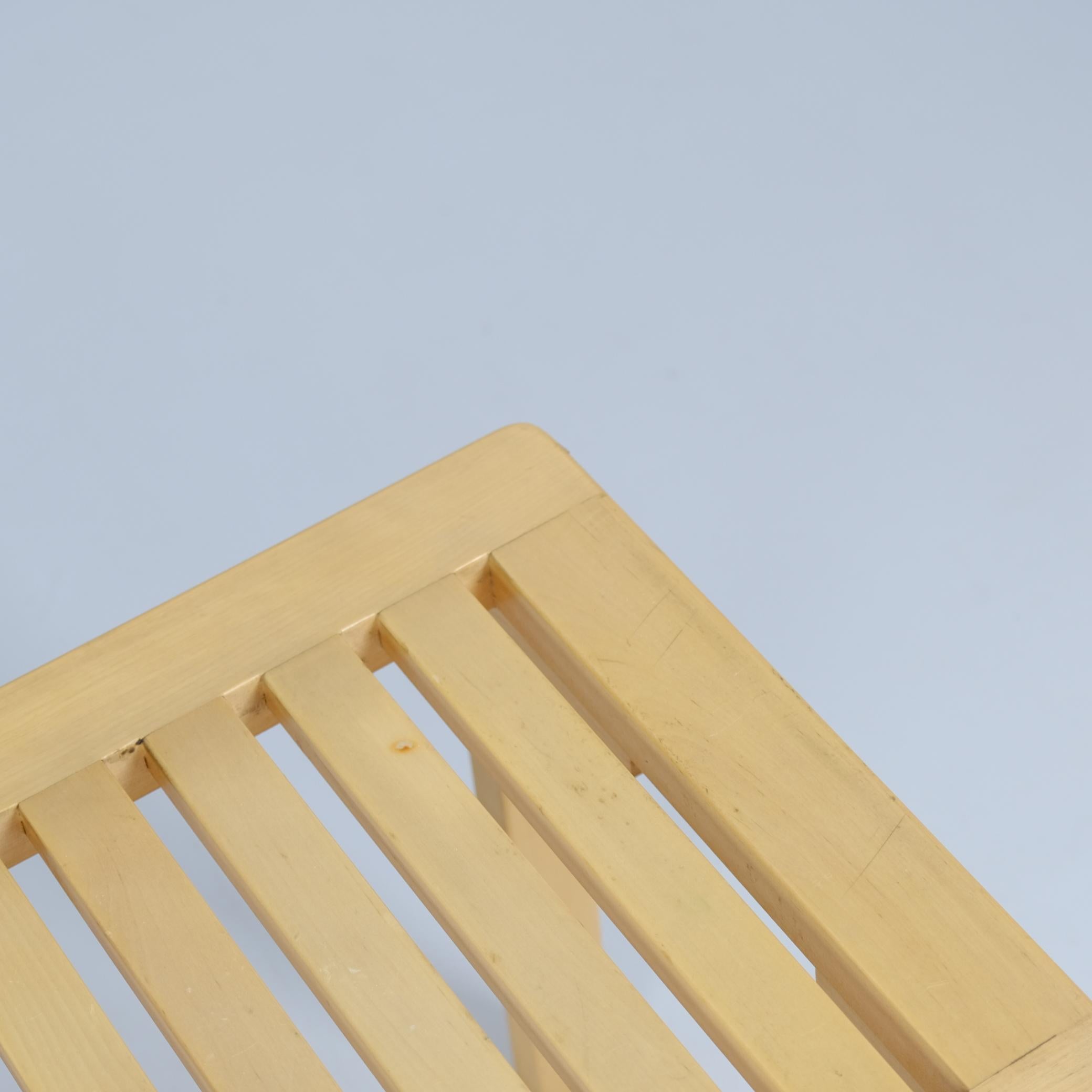 Betulla Panchina in betulla 'Ritiläpenkki' di Alvar Aalto modello 153B, Artek anni '70 in vendita