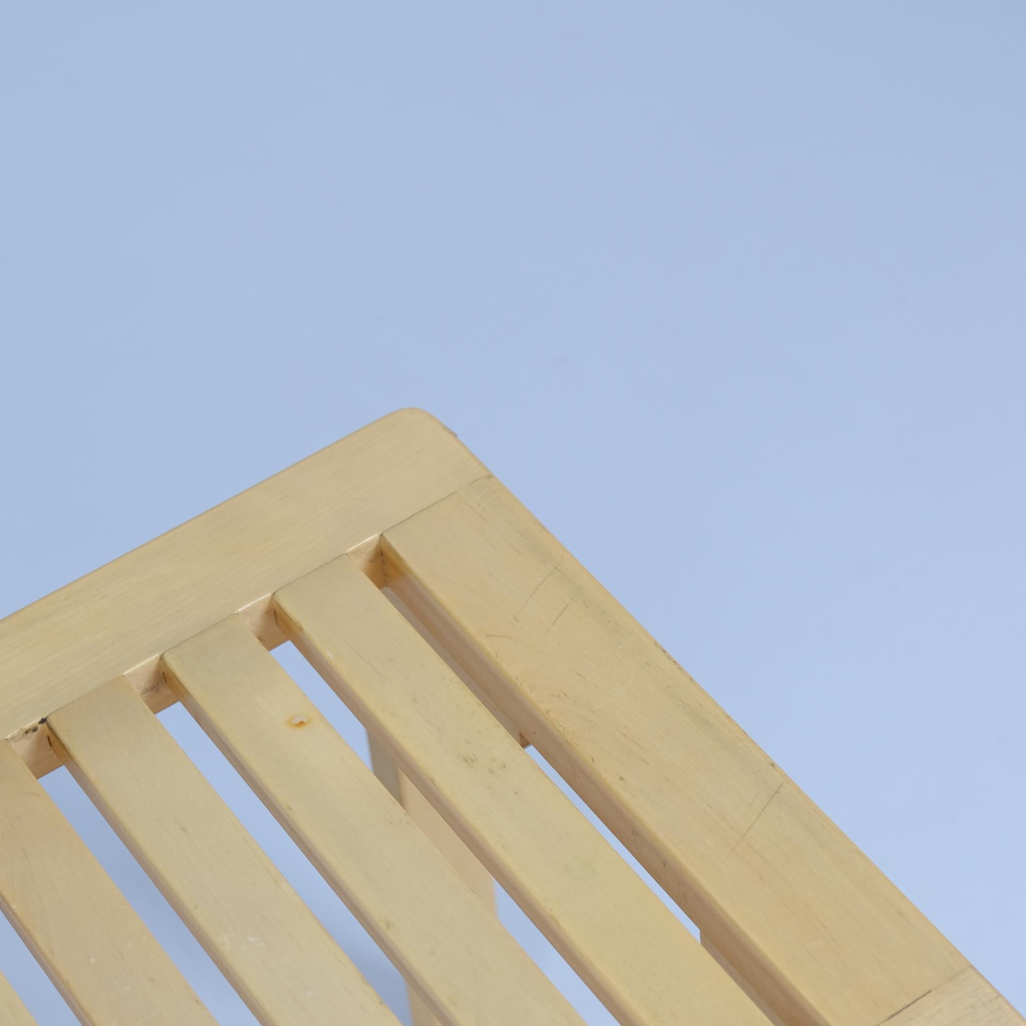 Panchina in betulla 'Ritiläpenkki' di Alvar Aalto modello 153B, Artek anni '70 in vendita 1