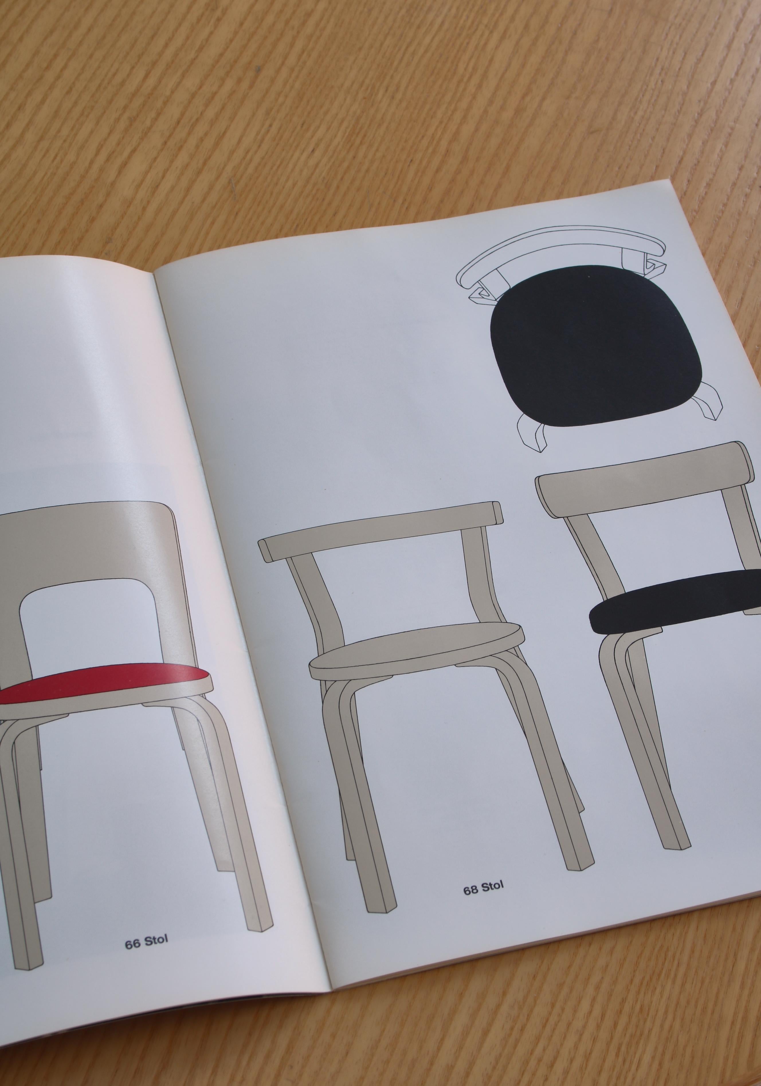 Ash Set of 4 Alvar Aalto chairs model 68 in Birch by Artek, 1970s, Finland