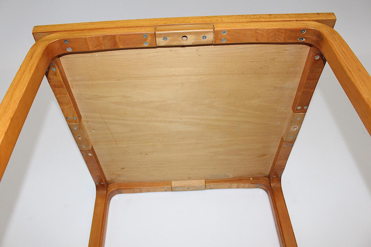 Alvar Aalto Scandinavian Modern Vintage Y Legs Dining Table Side Table c 1946 11