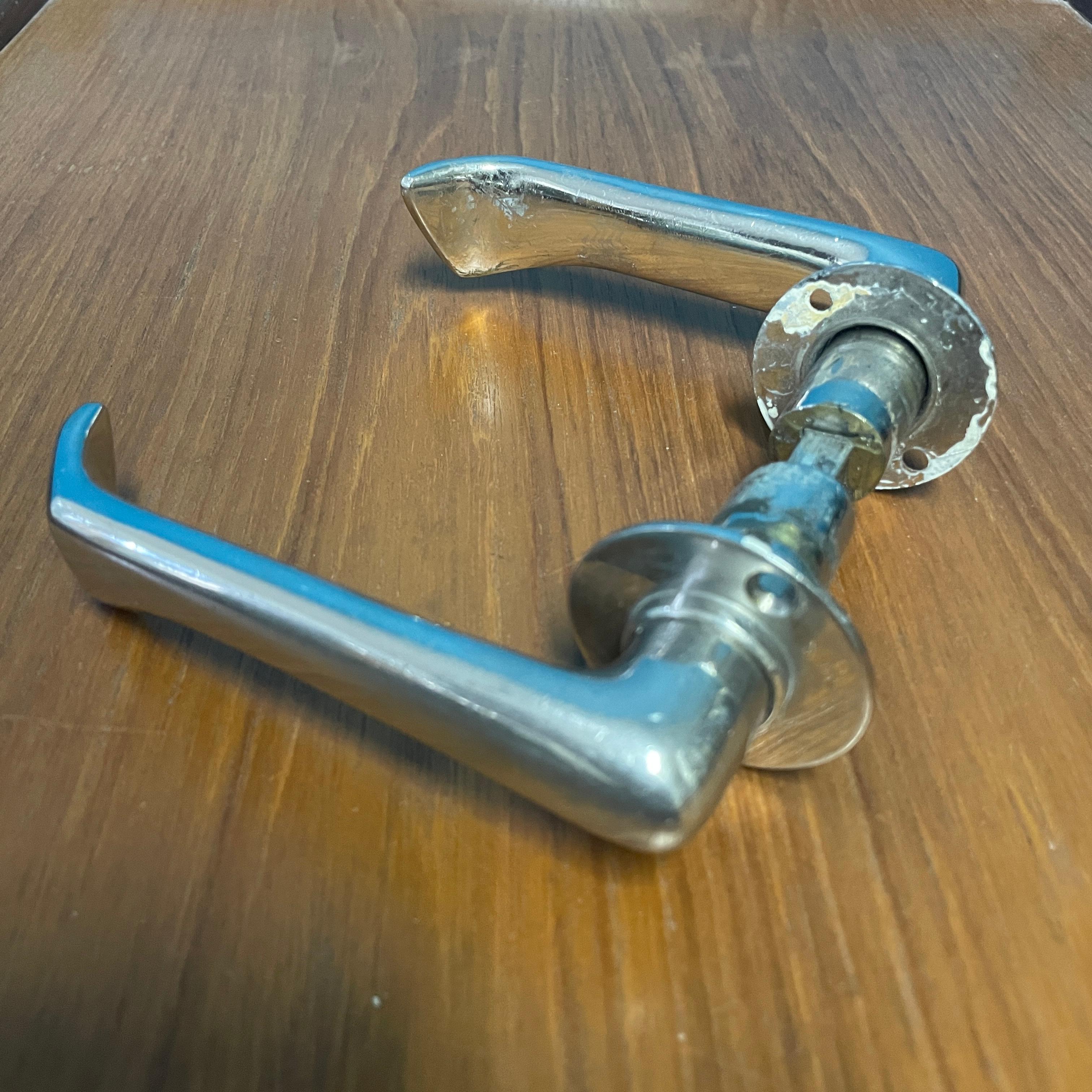 Alvar Aalto Sculptural Door Handles, 1950s, Nickel Plated Brass For ...