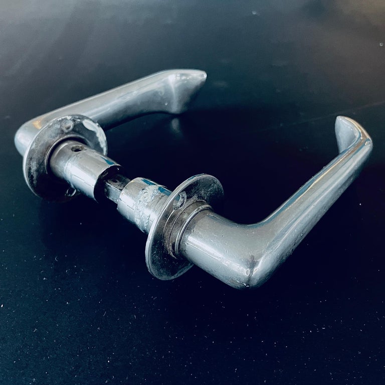 Alvar Aalto Sculptural Door Handles, Early Version, Nickel-Plated ...