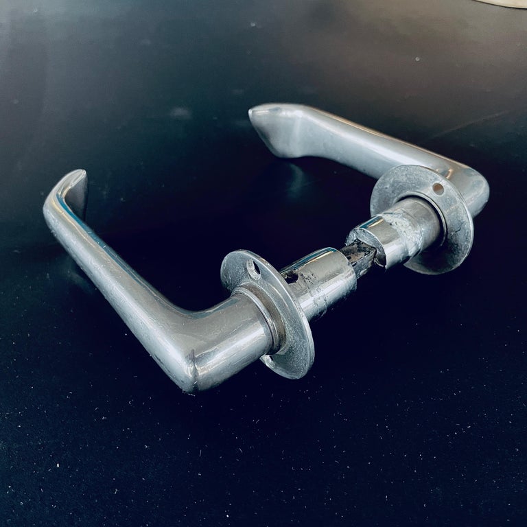 Alvar Aalto Sculptural Door Handles, Early Version, Nickel-Plated ...