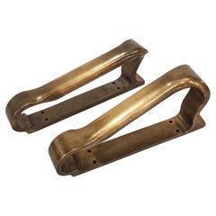 Alvar Aalto Sculptural Door Handles / Pulls in Cast Bronze, Valaistustyö 1950s