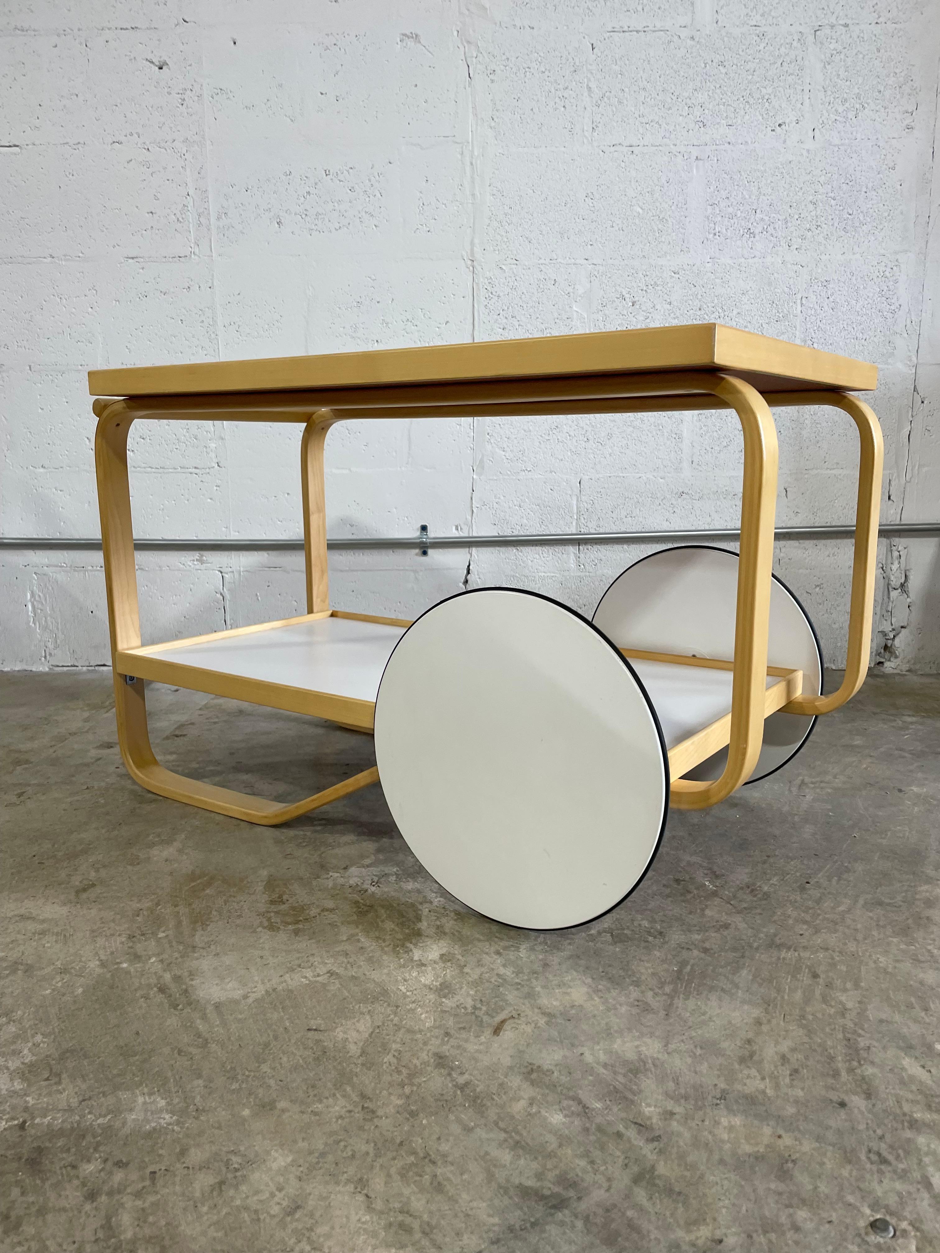 Late 20th Century Alvar Aalto Serving Trolley 901 by Artek For Sale