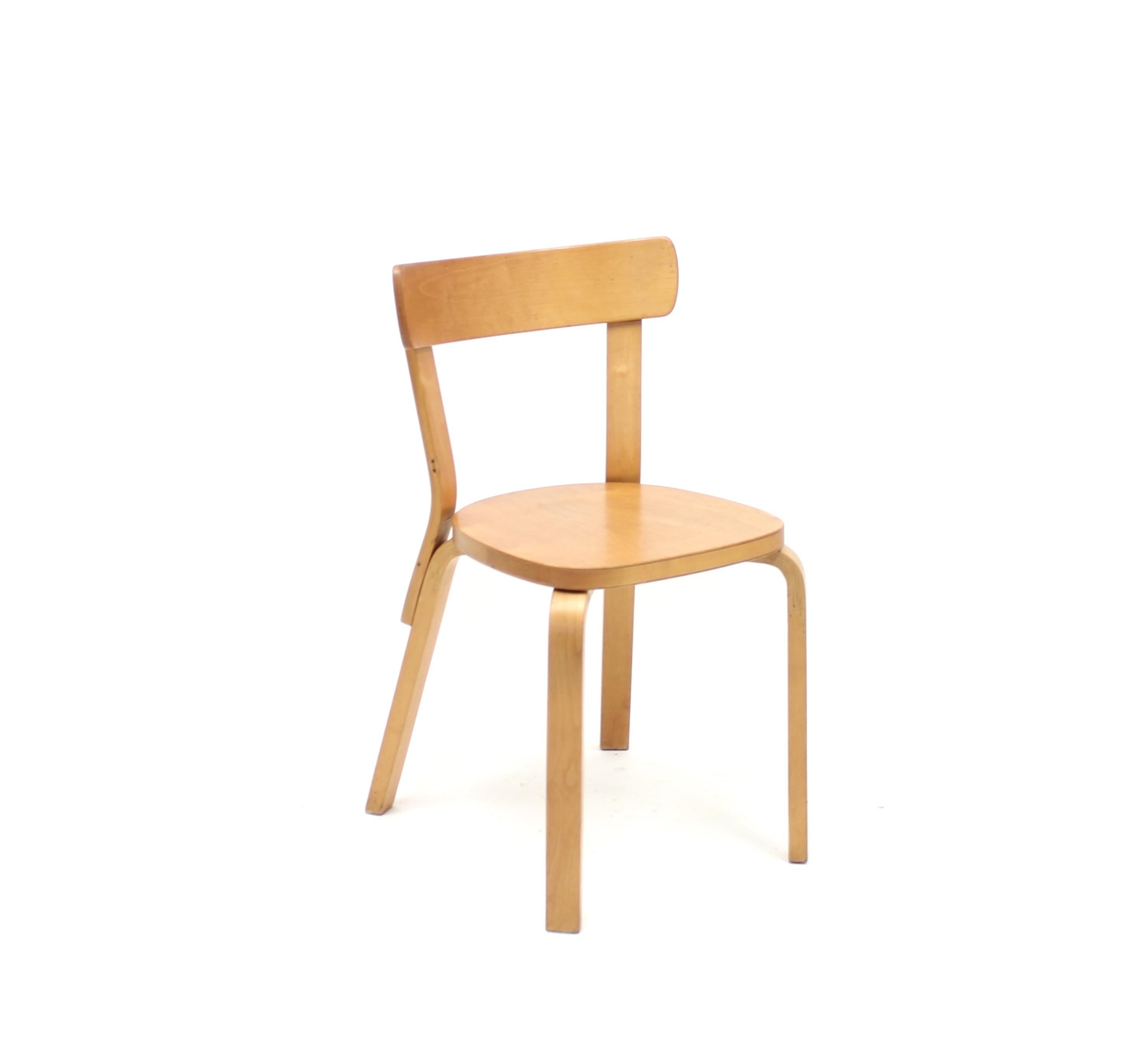 Alvar Aalto, Set of 12 Chairs, Model 69, for Artek Hedemora, circa 1950 2
