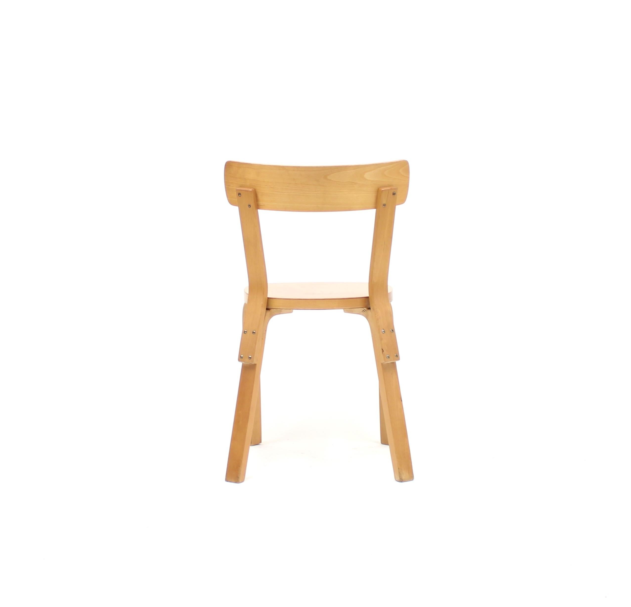 Alvar Aalto, Set of 12 Chairs, Model 69, for Artek Hedemora, circa 1950 5