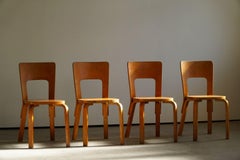 Alvar Aalto, Set of 4 Dining Chairs, Model "66", Made at O.Y.Huonekalu, 1930s