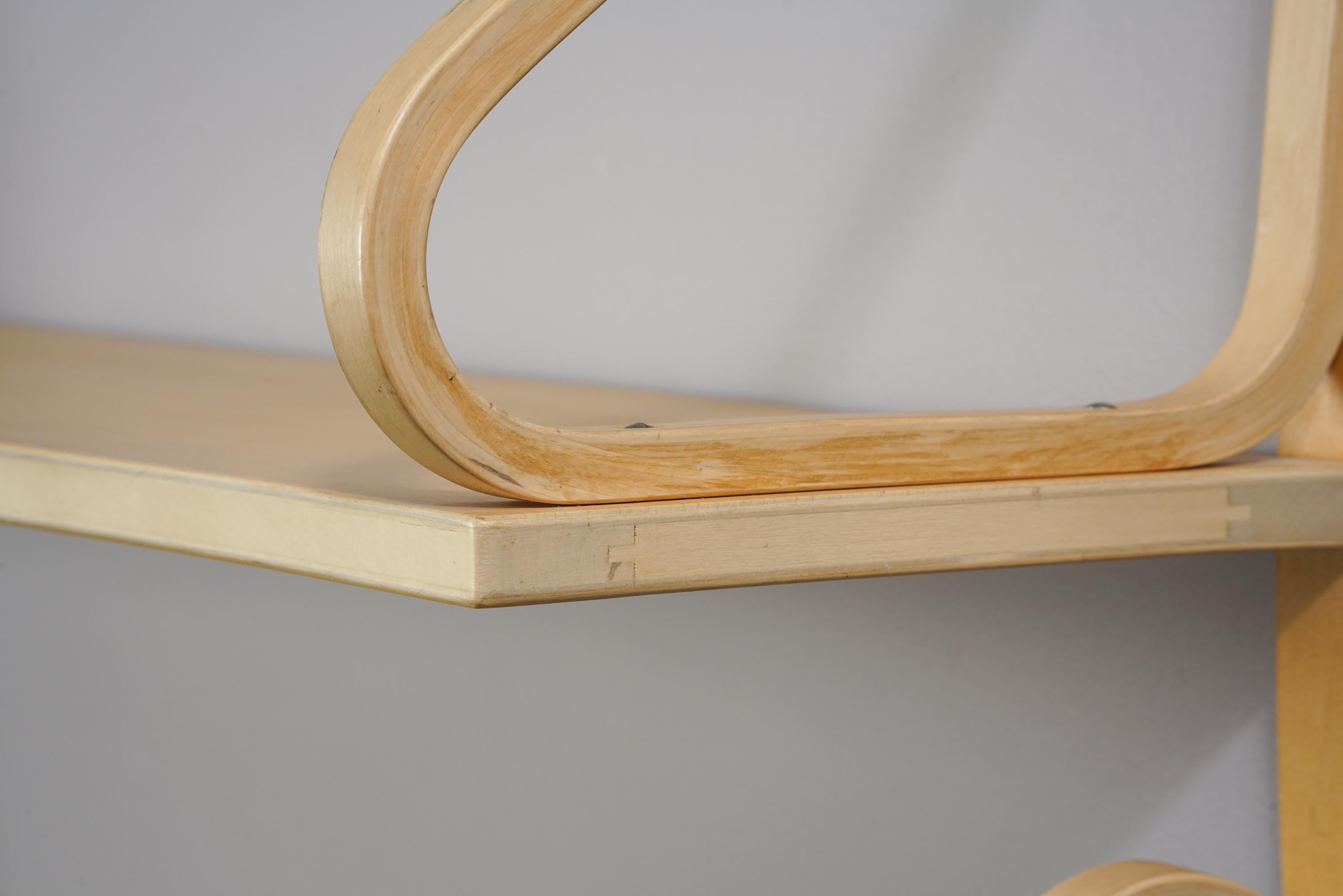 Birch Alvar Aalto Shelve Model 112B-2 from the 1950s For Sale