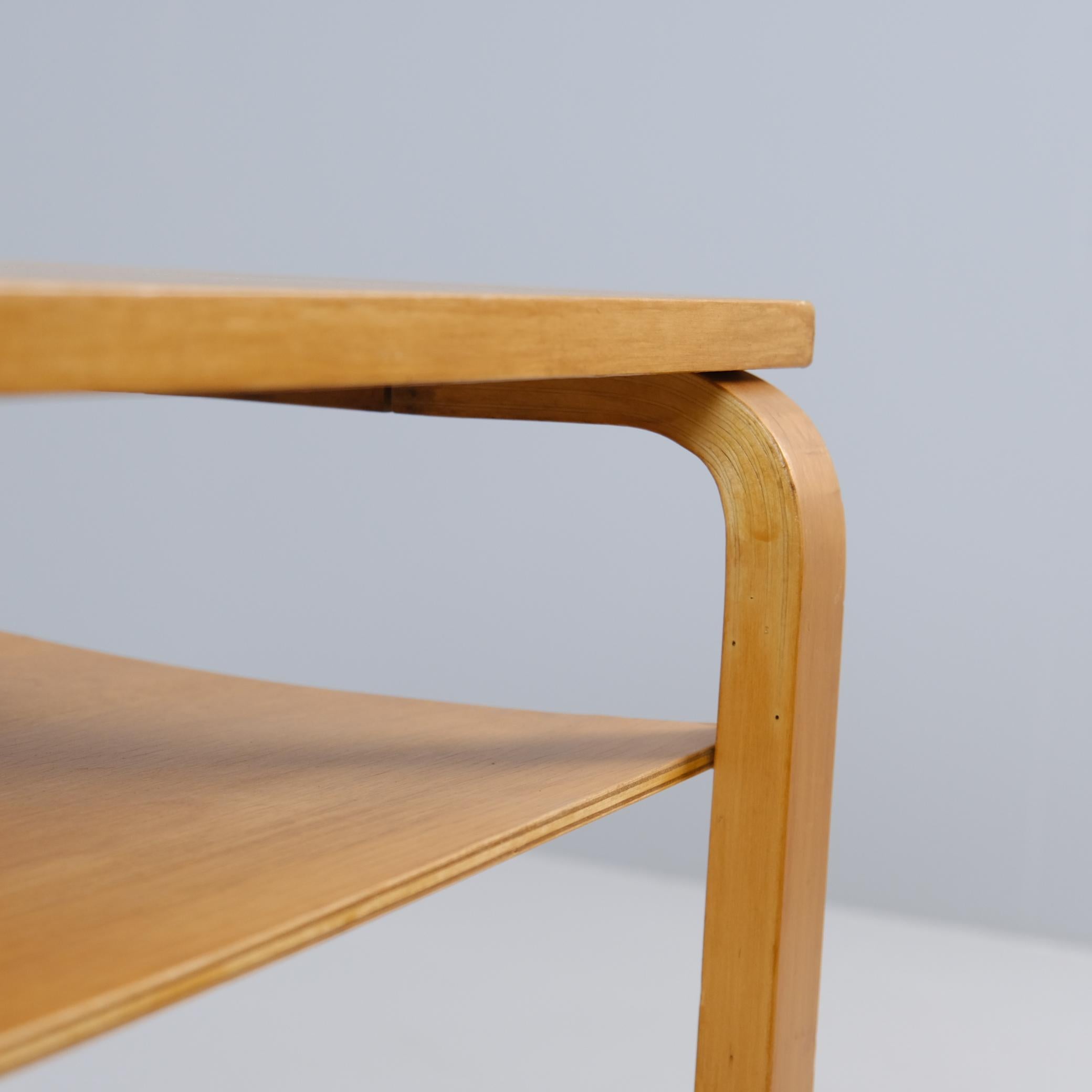 Mid-20th Century Alvar Aalto Side / Newspaper Table Model A 86 in Birch for Artek, 1930s For Sale