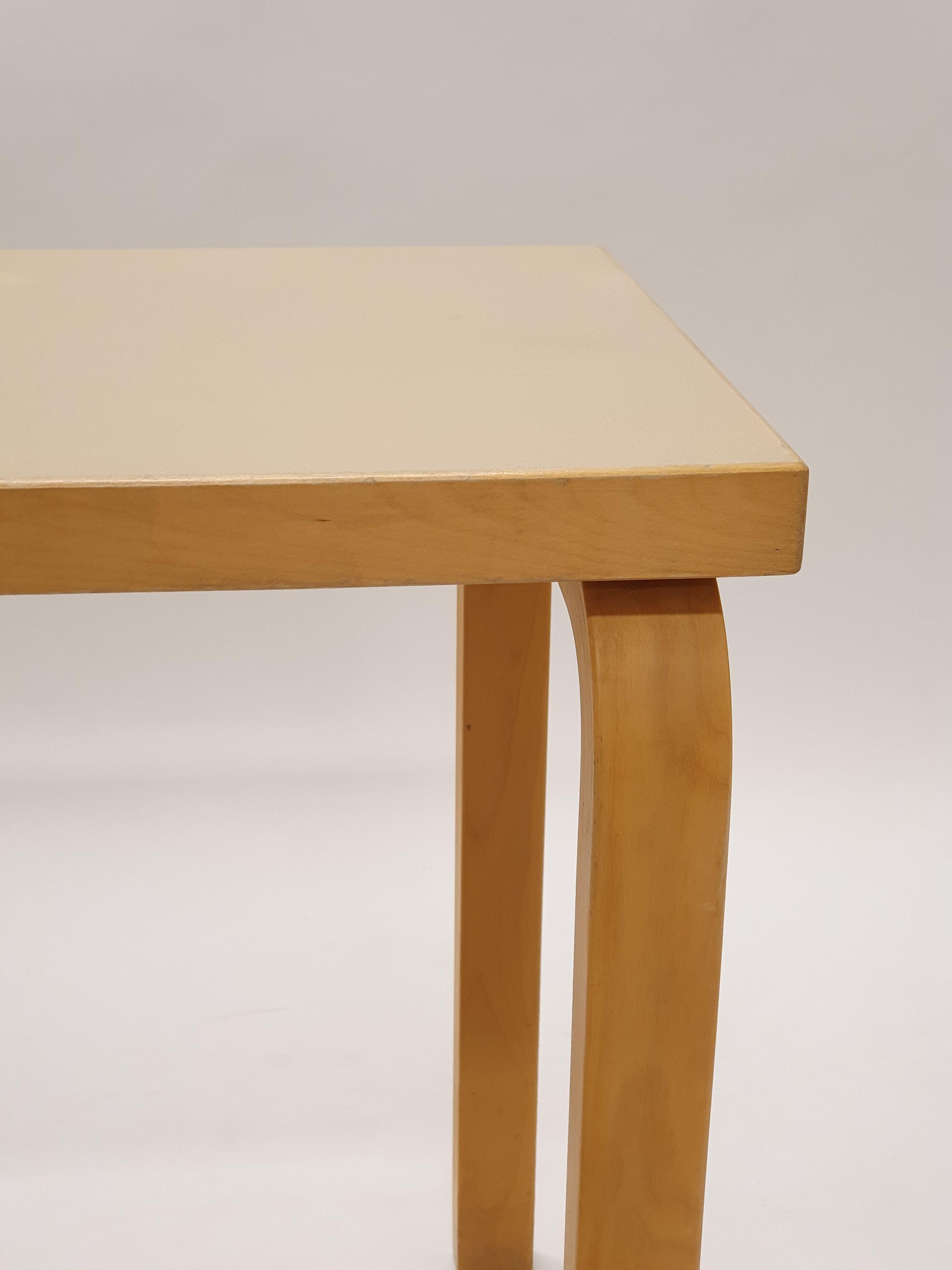 Scandinavian Modern Alvar Aalto Side Table 1950s For Sale