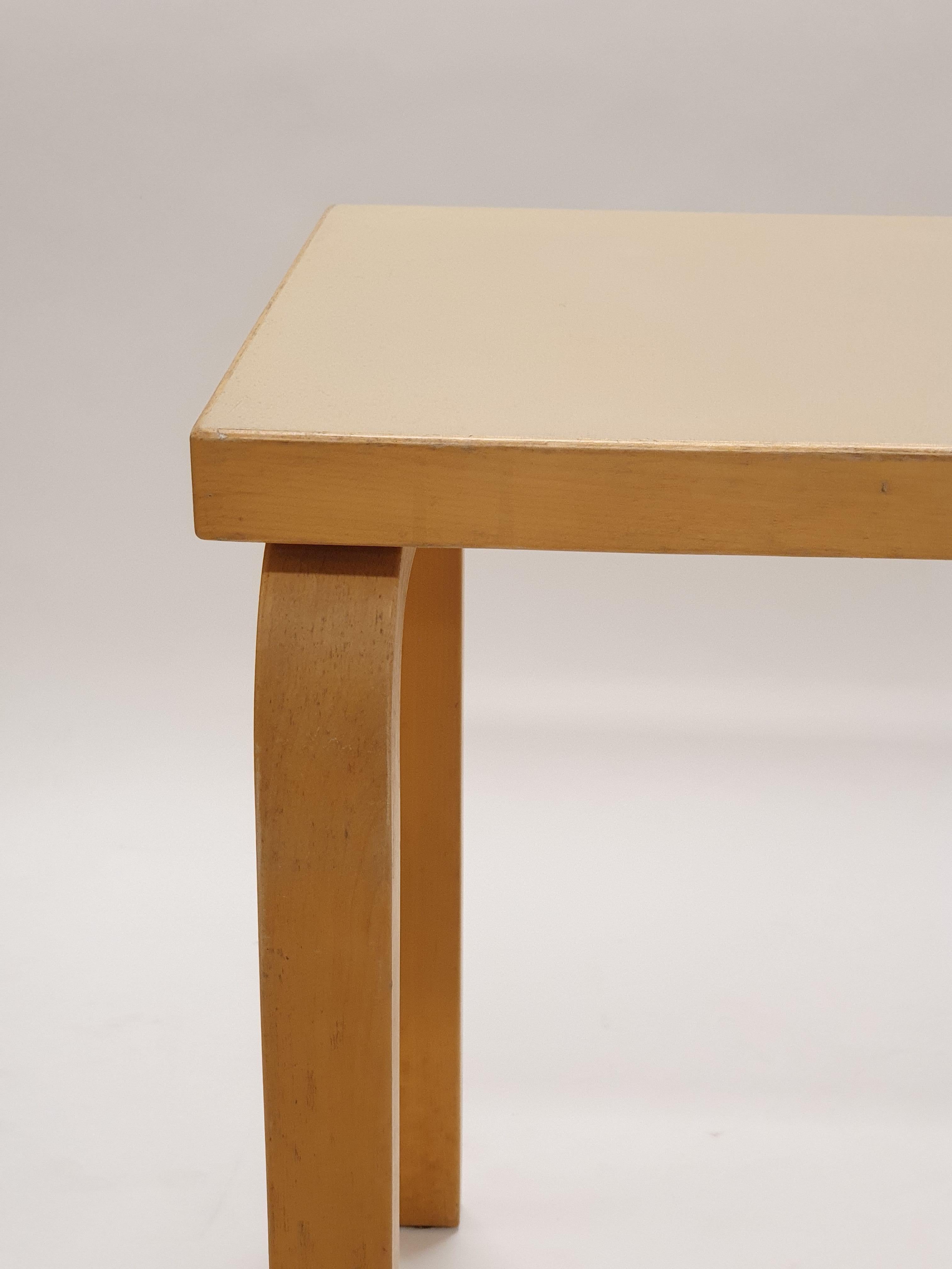Finnish Alvar Aalto Side Table 1950s For Sale