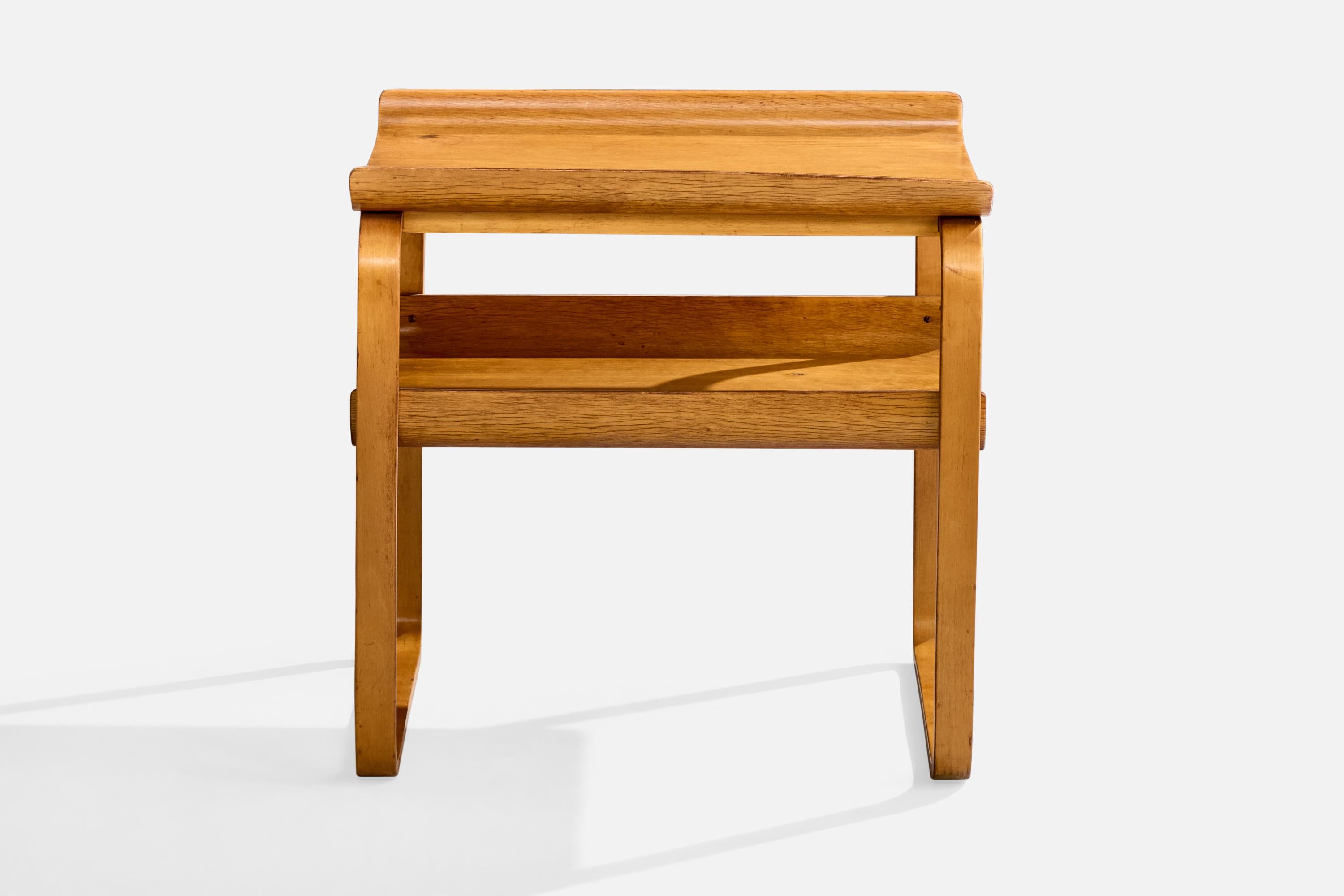 Alvar Aalto, Mesa auxiliar, Abedul, Suecia, años 50 Moderno de mediados de siglo en venta