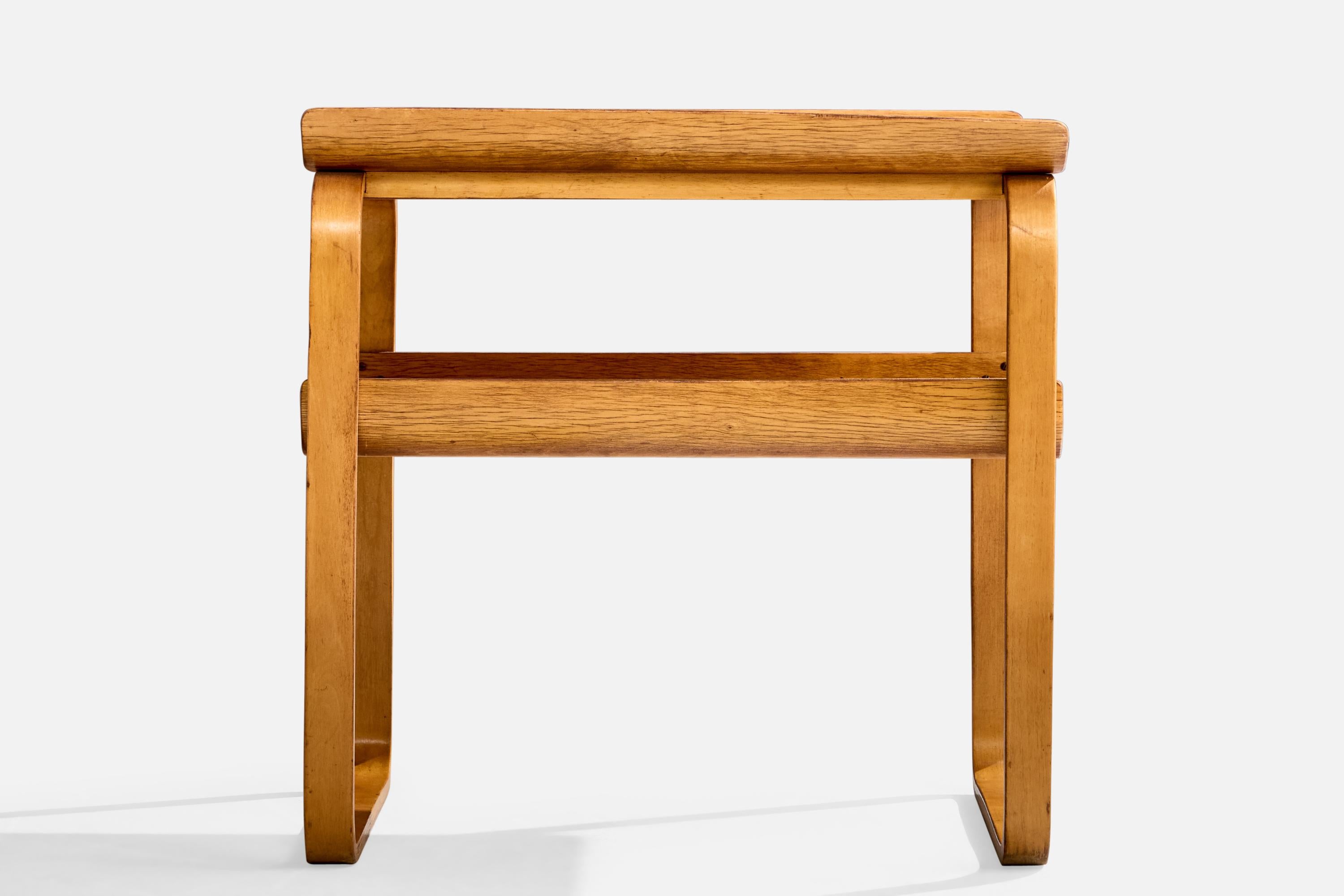 Alvar Aalto, Mesa auxiliar, Abedul, Suecia, años 50 Sueco en venta