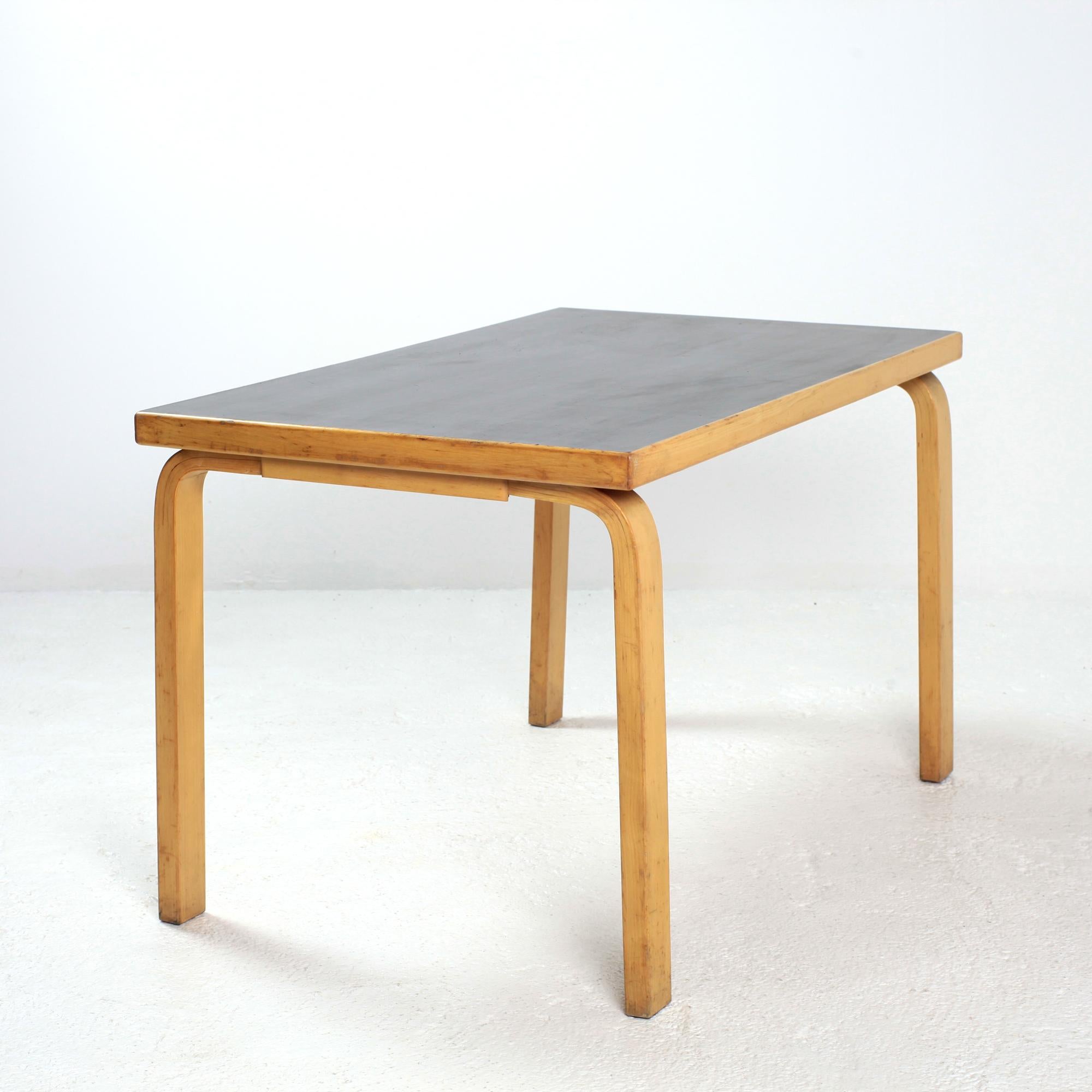 Finnish Alvar Aalto Side Table for Artek Finland 1970s For Sale
