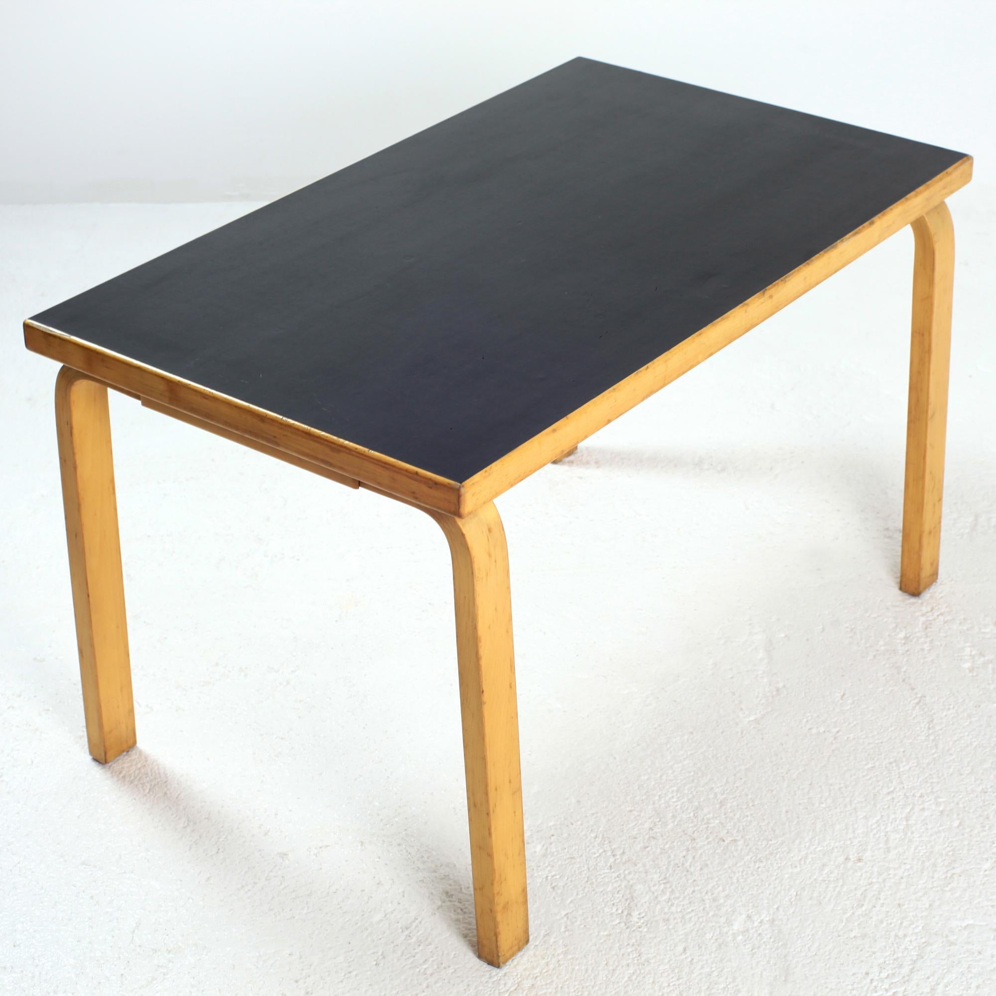Late 20th Century Alvar Aalto Side Table for Artek Finland 1970s For Sale