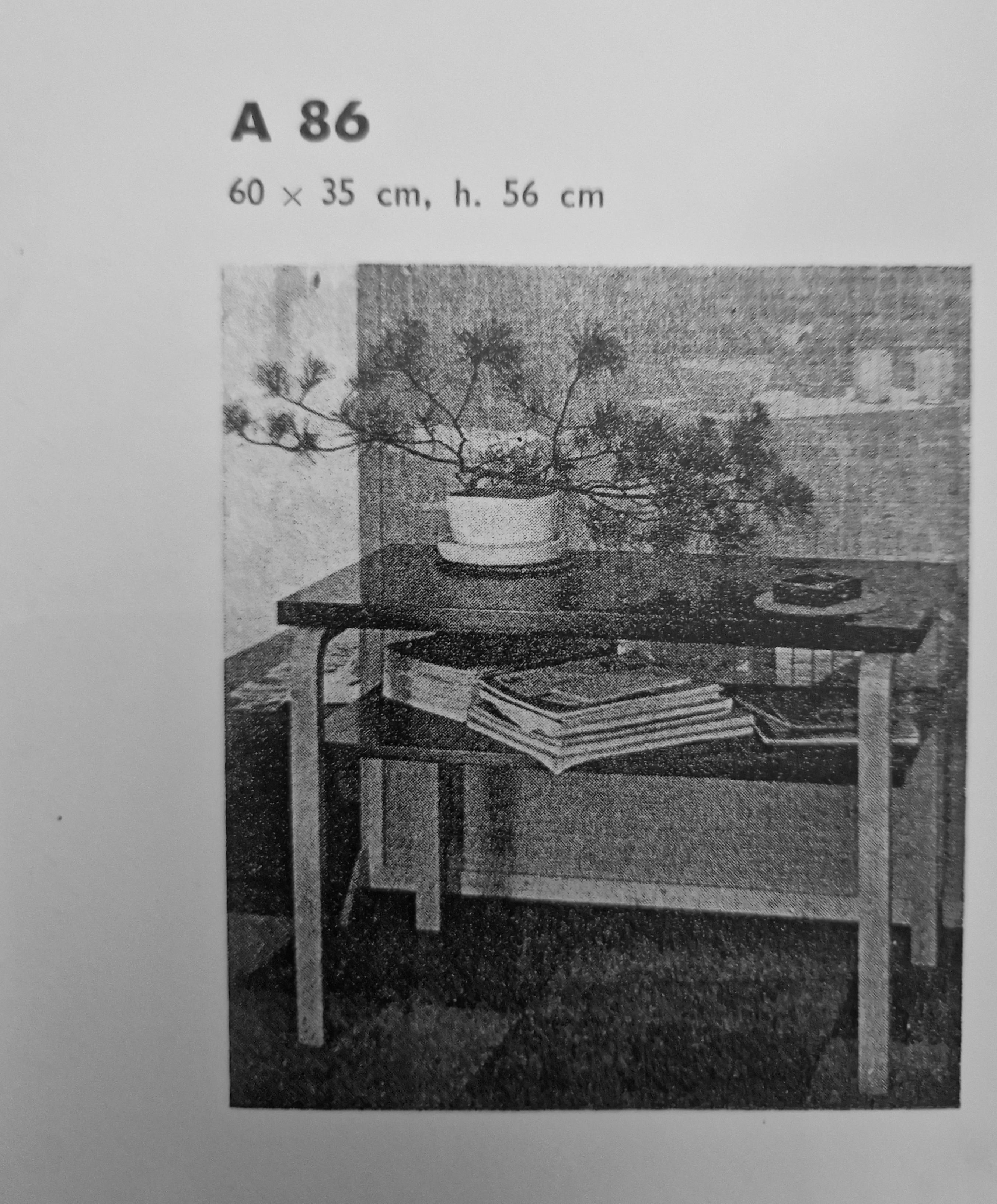 Alvar Aalto Side Table Model A 86 for Artek, 1930s For Sale 10