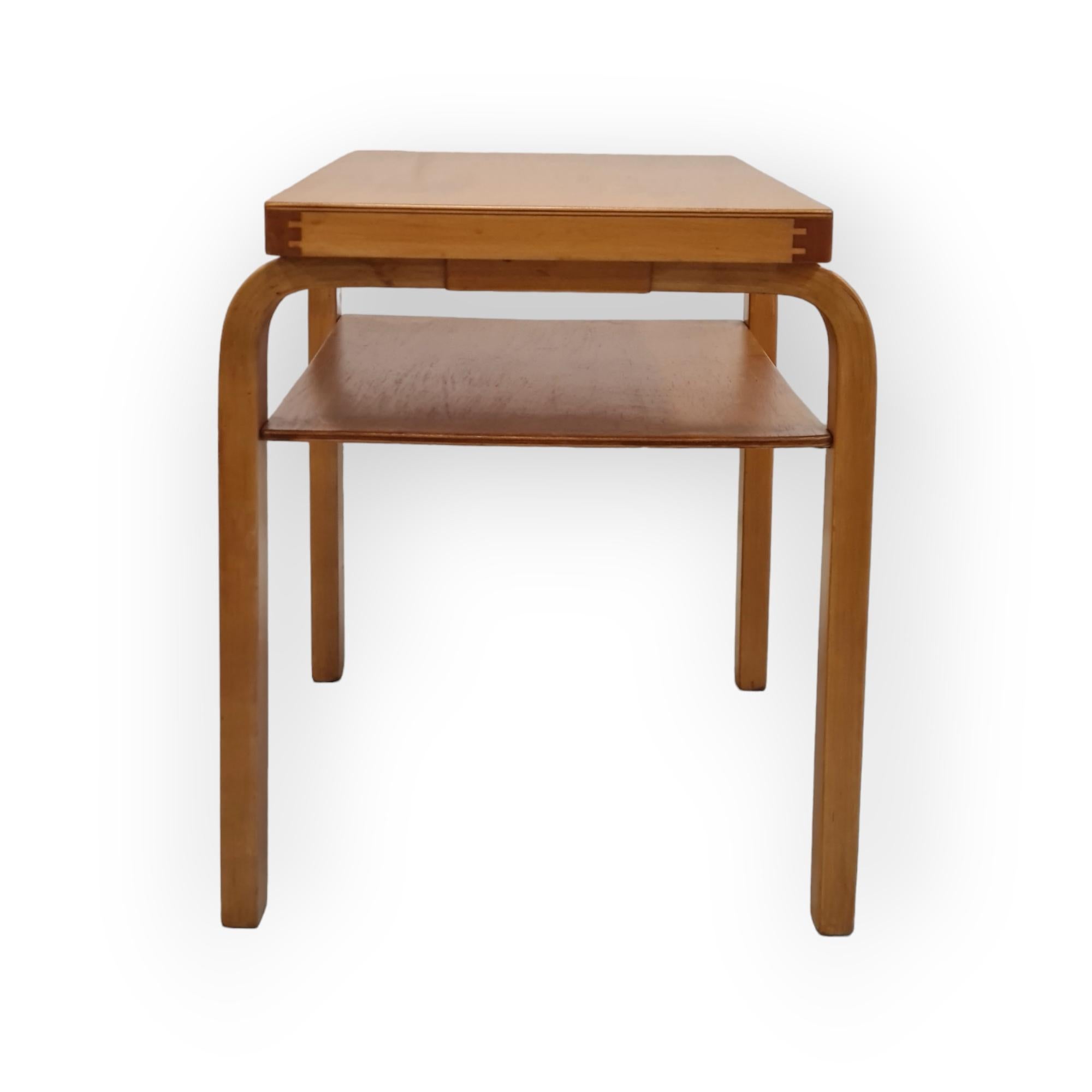 Scandinavian Modern Alvar Aalto Side Table Model A86 for Artek, 1930s