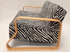 Alvar Aalto Sofa 544 with Zebra upholstery