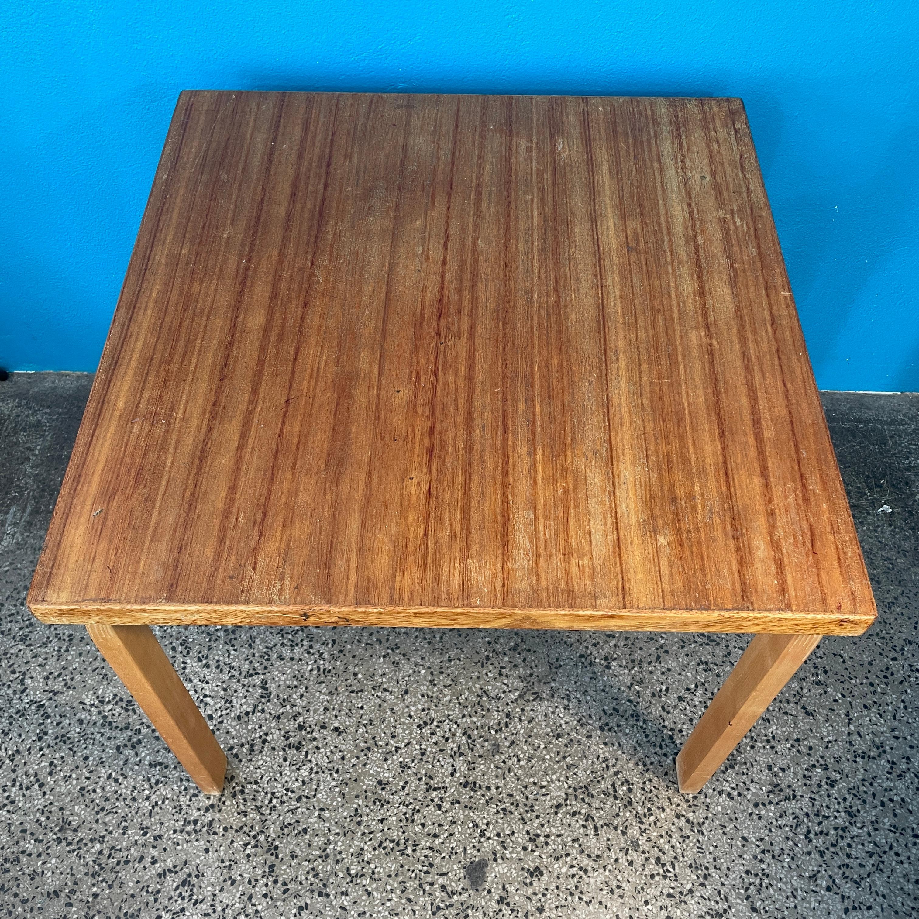 Finnish Alvar Aalto Square-Shaped L-Leg Dining table from 1950s. Artek Finland