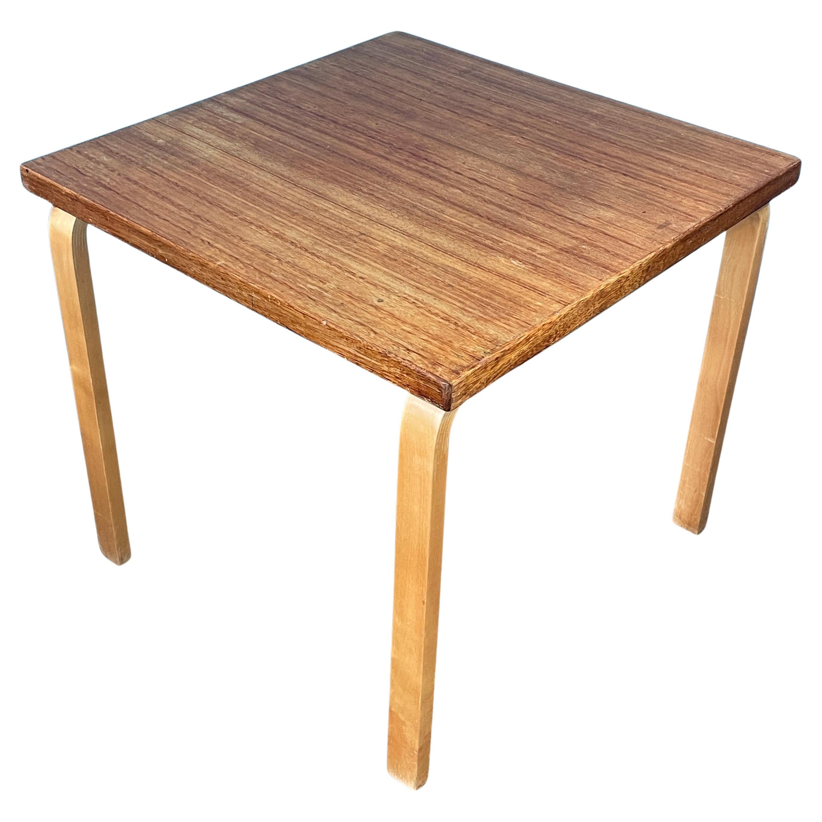 Alvar Aalto Square-Shaped L-Leg Dining table from 1950s. Artek Finland