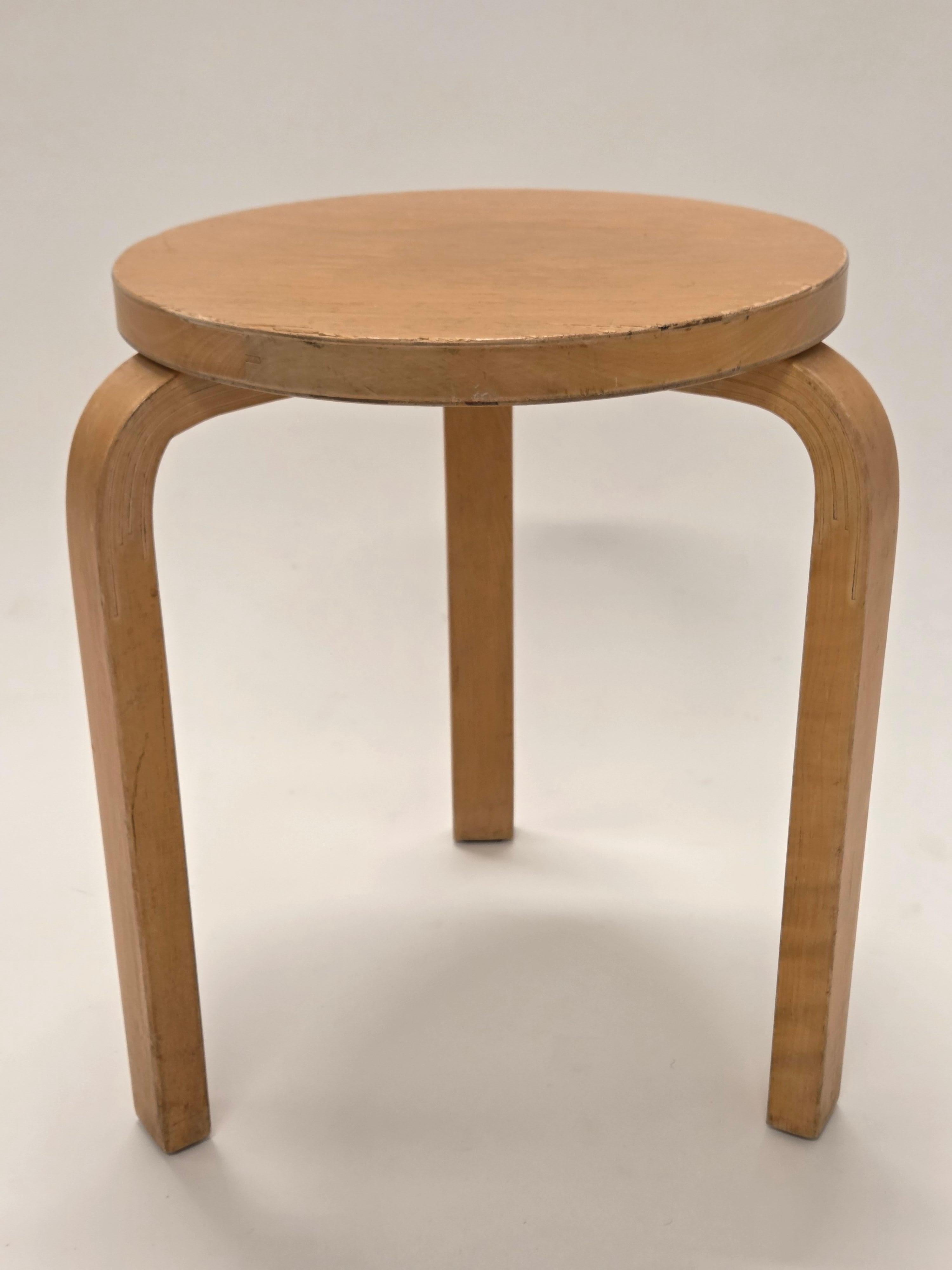 Alvar Aalto Stool 60 by Artek in 1960s For Sale 3
