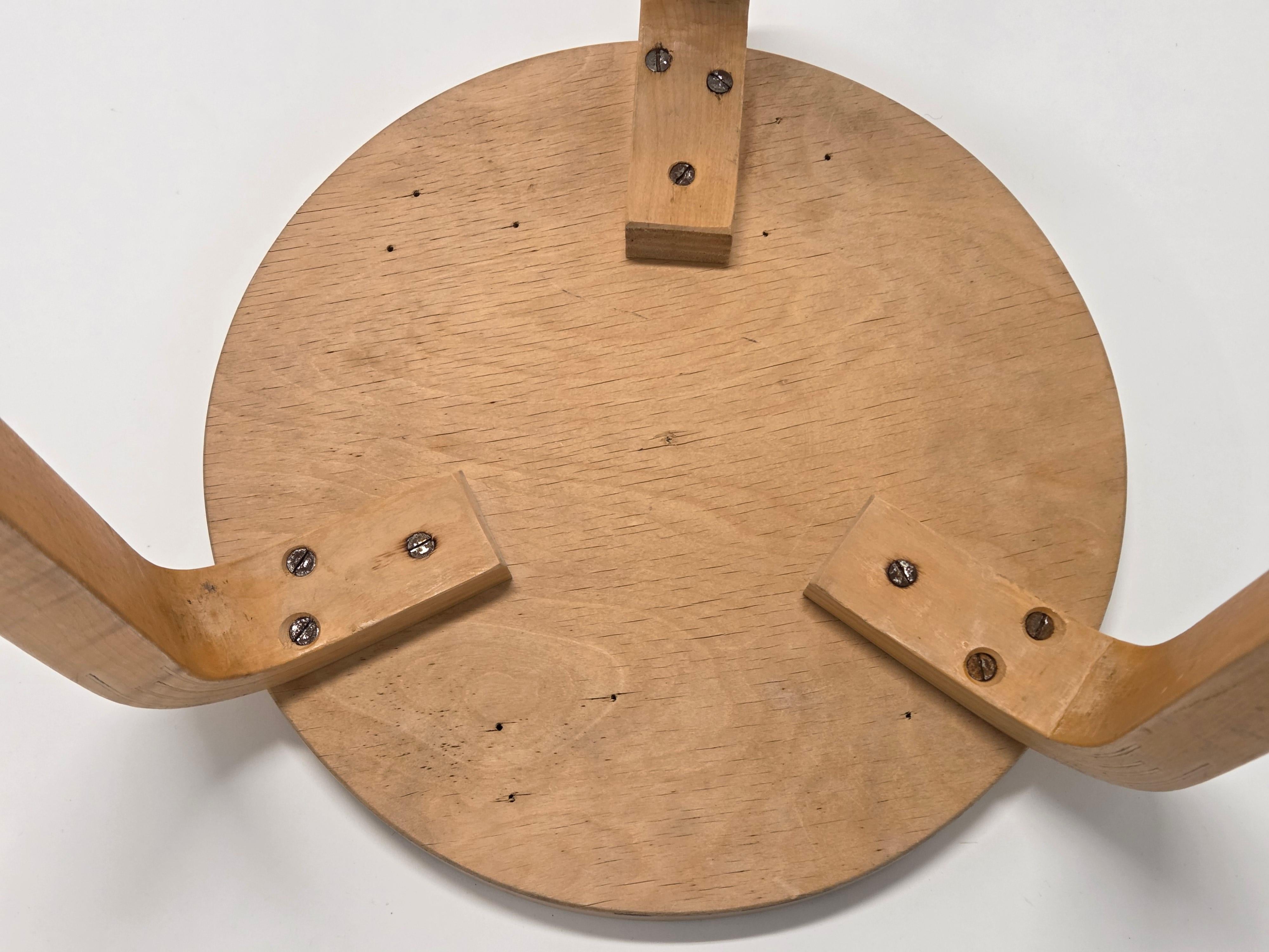Alvar Aalto Stool 60 by Artek in 1960s For Sale 6