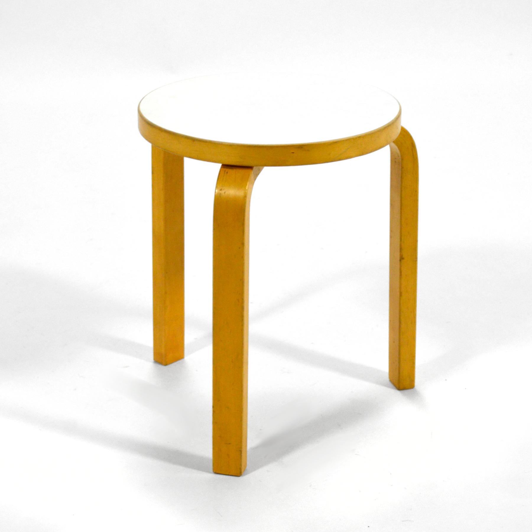 Scandinavian Modern Alvar Aalto Stool 60