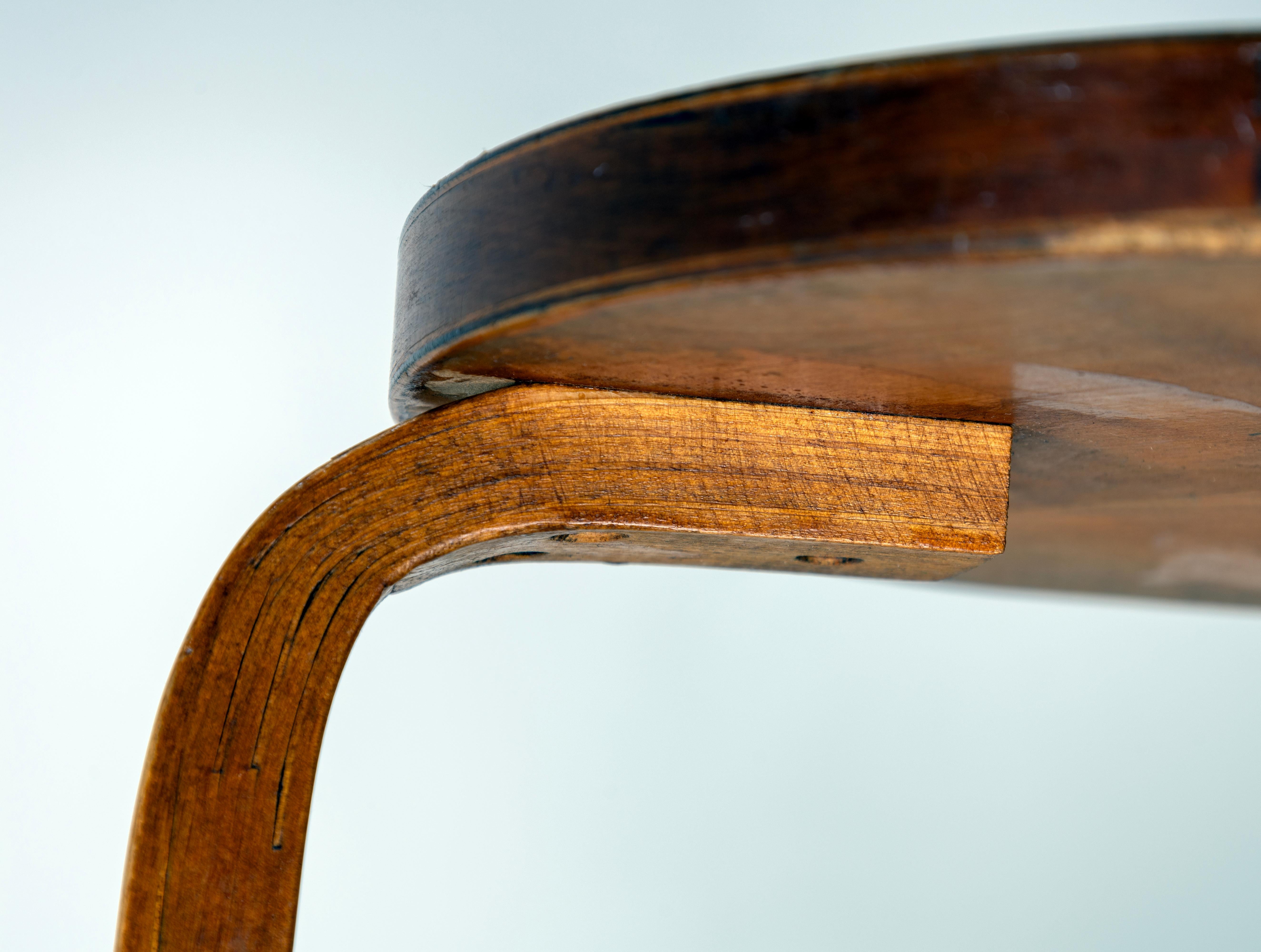 Mid-Century Modern Alvar Aalto Stool 60 For Sale
