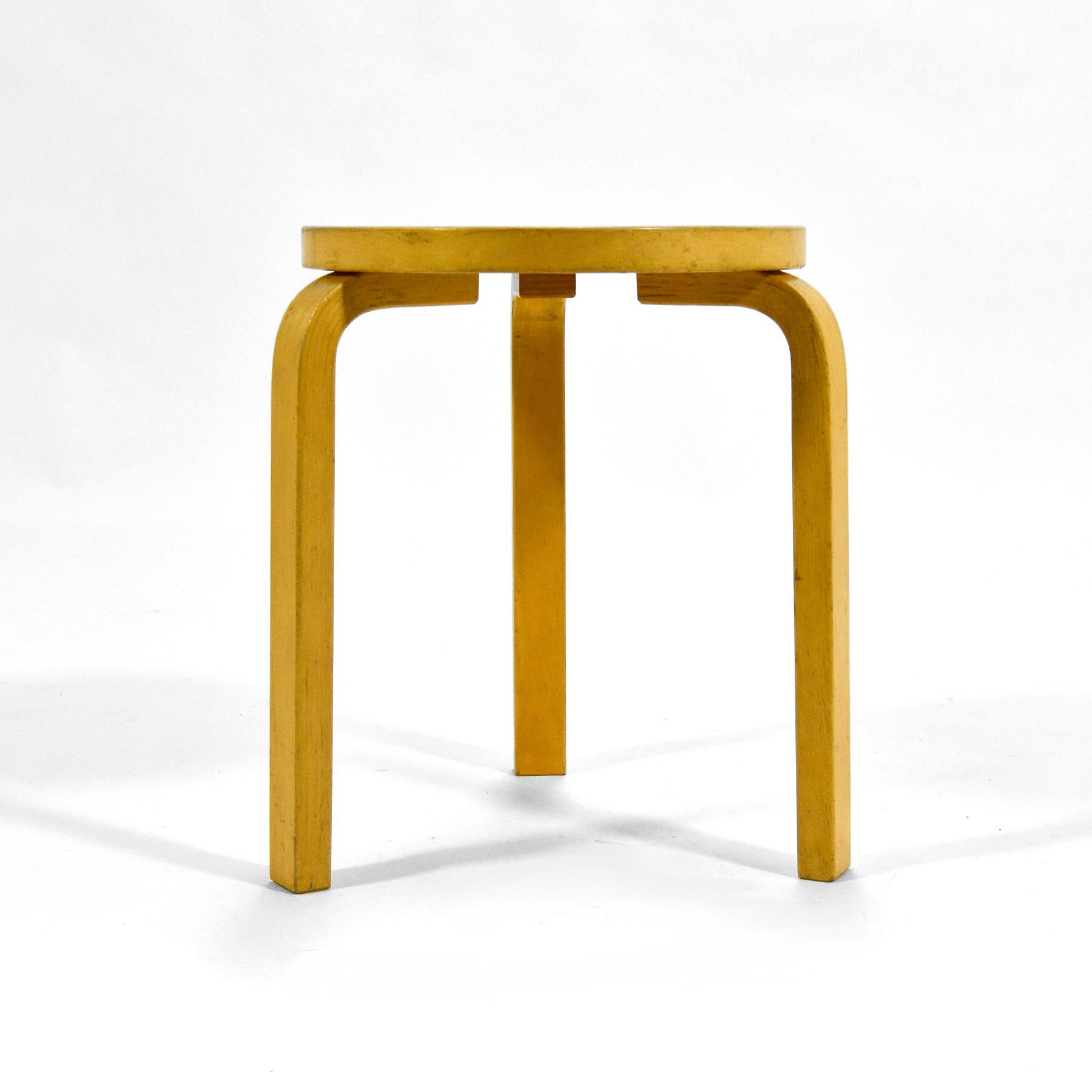 Alvar Aalto Stool 60 In Good Condition In Highland, IN